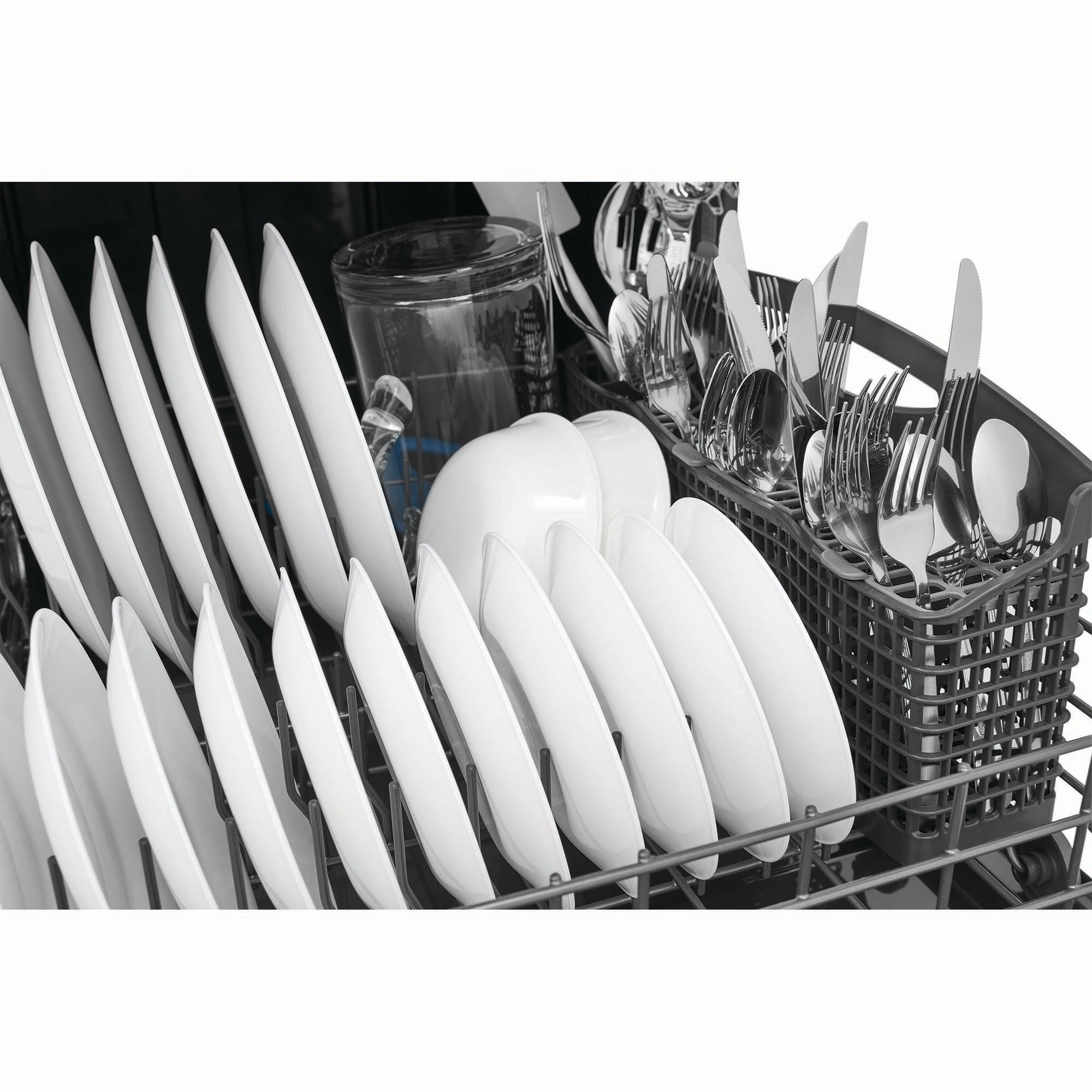 Frigidaire Gallery 24 in. Top Control Dishwasher with 52 dBa Sound Level - Black Stainless, Black Stainless, hires