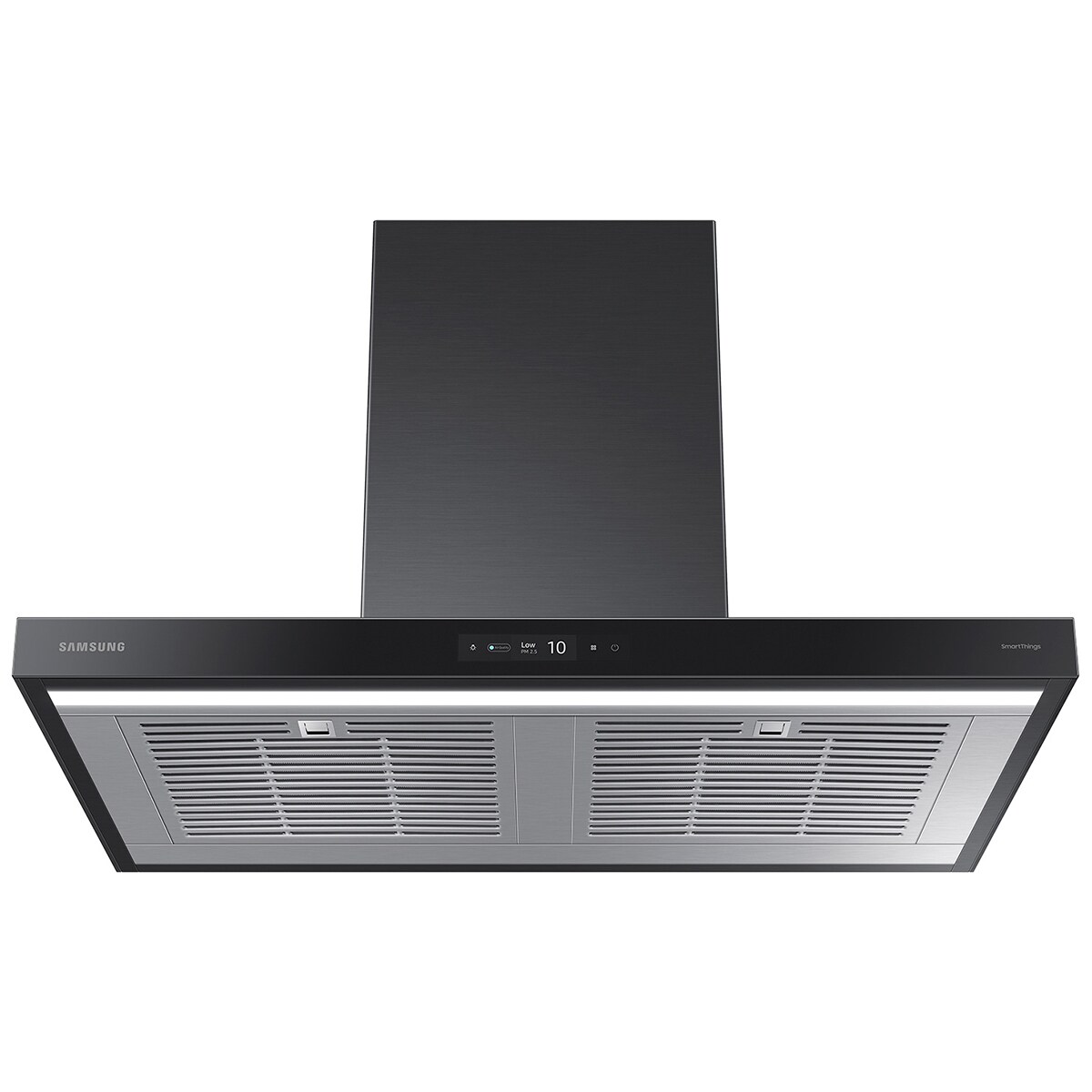 Samsung 36 in. Smart Convertible Chimney Style Range Hood with 630 CFM, 4 Fan Speeds & 1 LED Light - Deep Charcoal, Deep Charcoal, hires