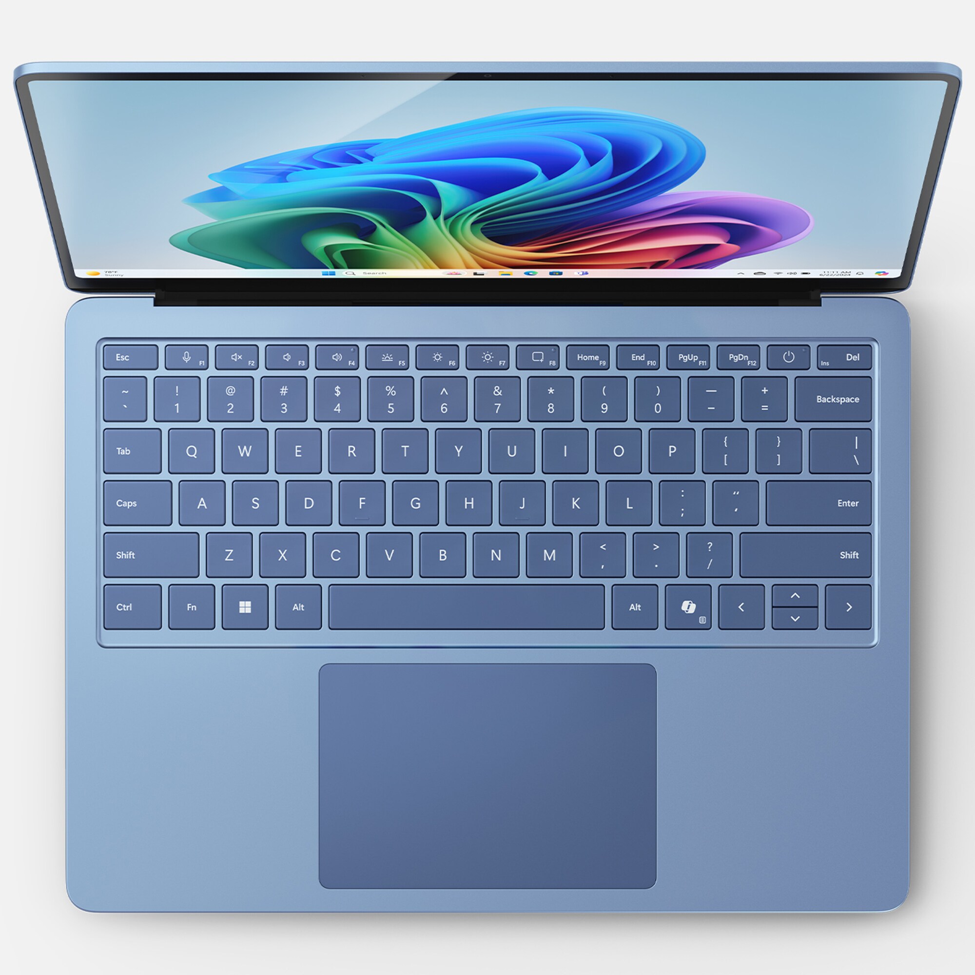 Microsoft Surface 14 in. Touchscreen Notebook with Copilot+PC, Snapdragon X Plus CPU, Qualcomm Adreno GPU, 16 GB RAM, 512 GB SSD, up to 20 Hrs. of Battery Life & Windows 11 Home - Sapphire, , hires