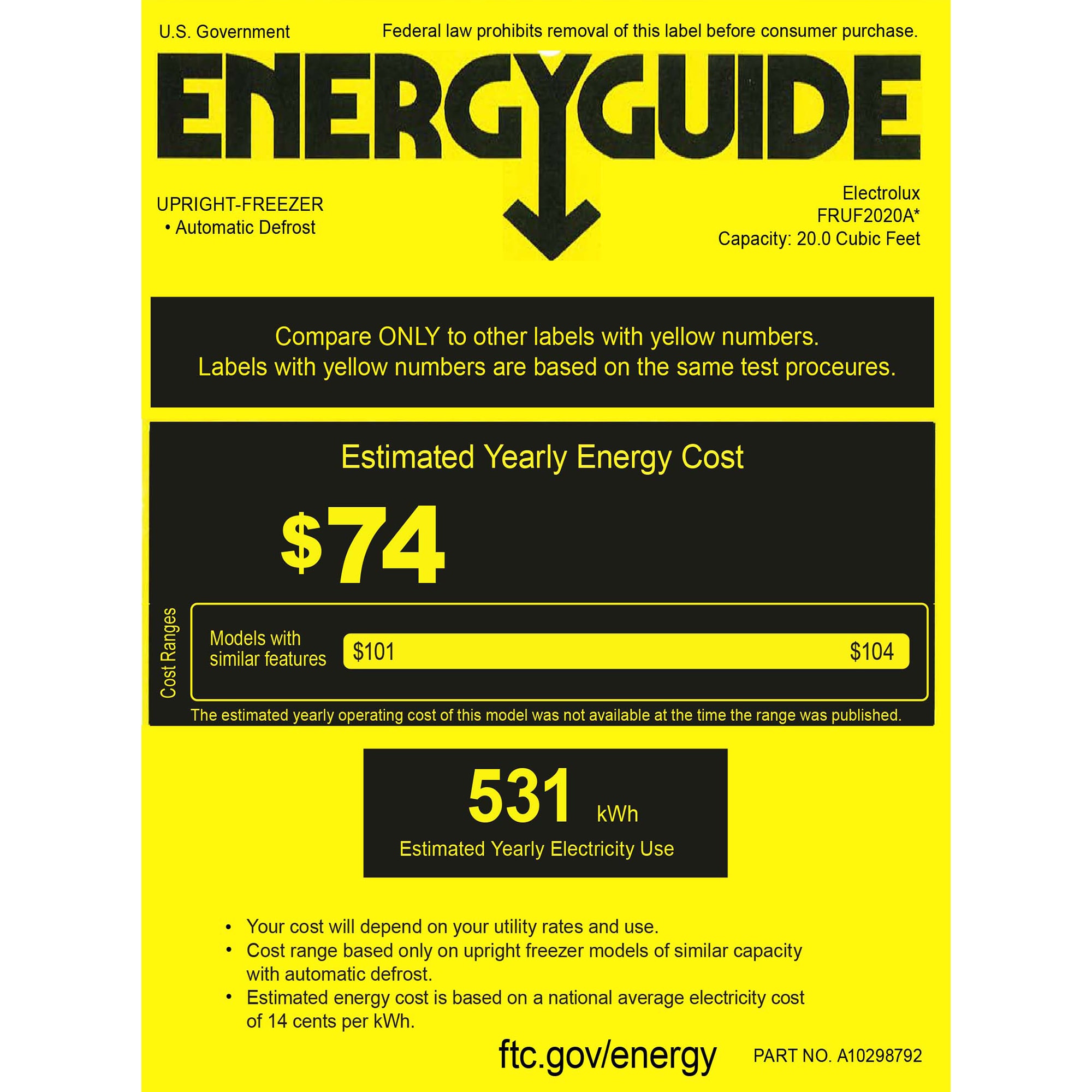 Frigidaire 33 in. 20.0 cu. ft. Garage-Ready Upright Freezer with Adjustable Shelves - Carbon, Carbon, hires