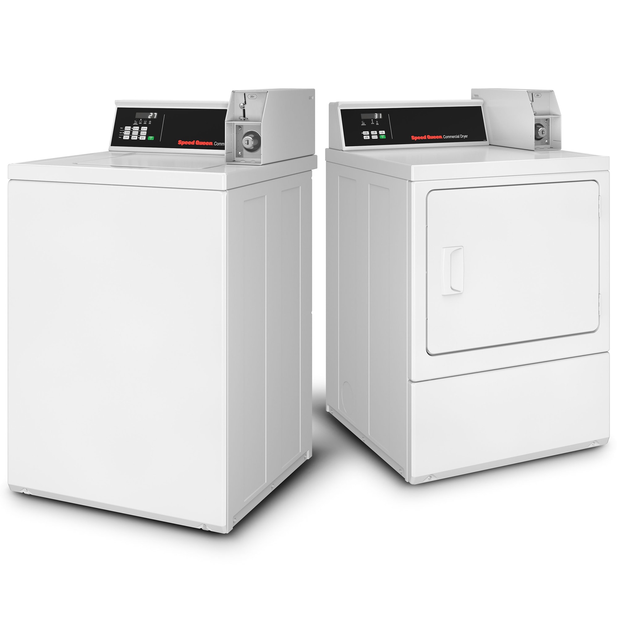 Speed Queen TV6 26 in. 3.1 cu. ft. Commercial Top Load Washer with Agitator - White, , hires