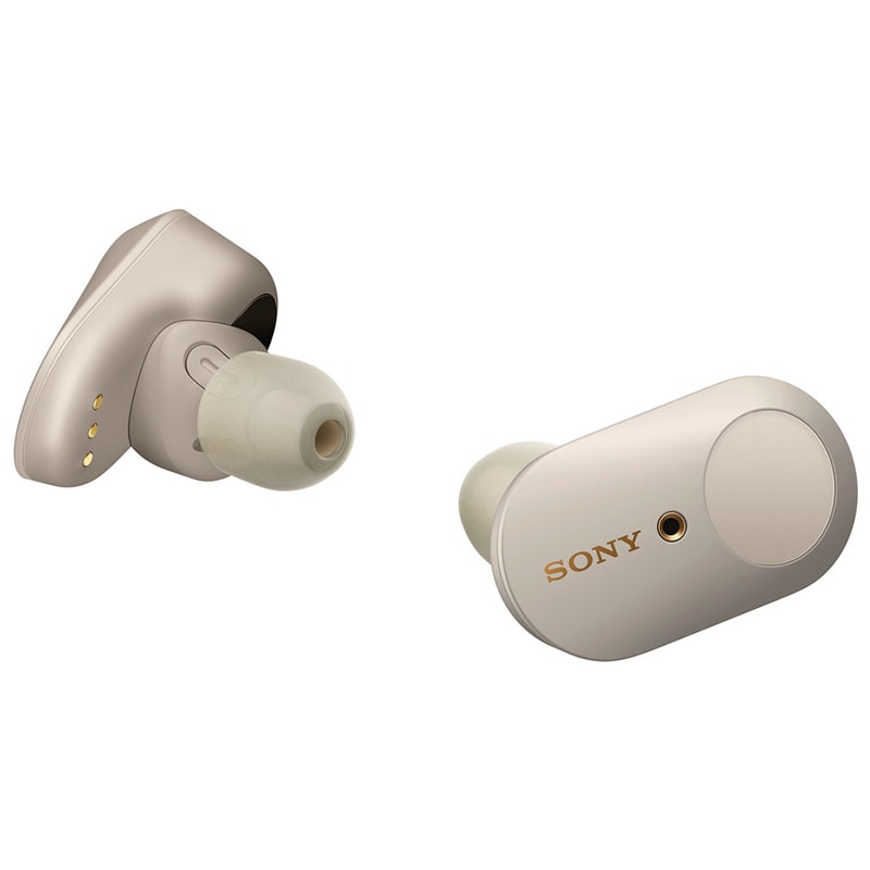 Sony WF-1000XM3 True Wireless Noise Cancelling In-Ear Headphones - White, Silver, hires