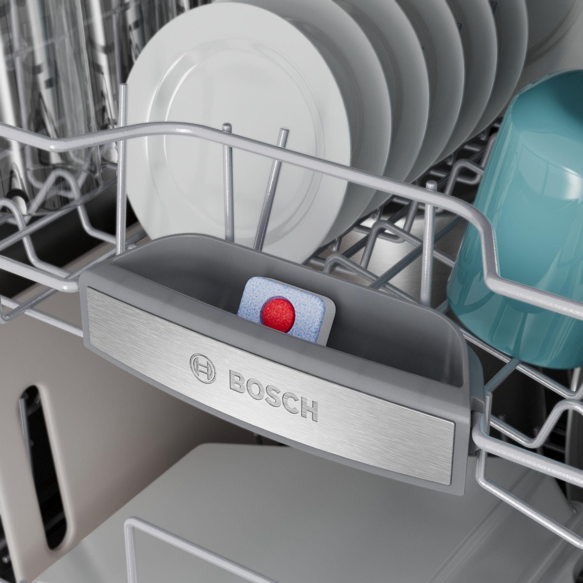 Bosch 500 Series 24 in. Top Control Smart Dishwasher with 44 dBA Sound Level, 3rd Rack, AutoAir & Pocket Handle - White, , hires