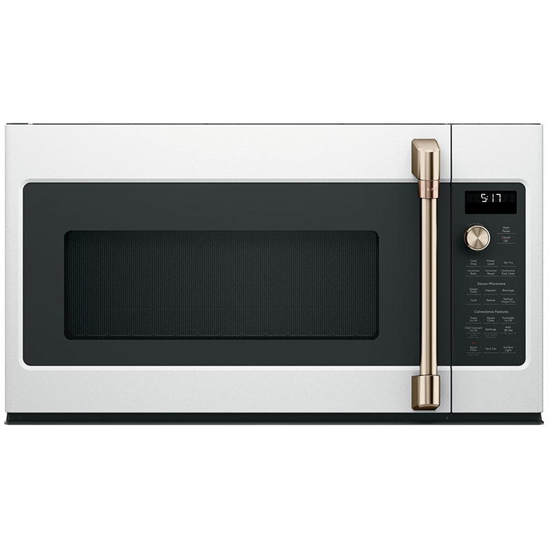 Cafe 30 in. 1.7 cu. ft. 950W Over-the-Range Microwave with 300 CFM, Convection & Sensor Cooking - Matte White, Matte White, hires