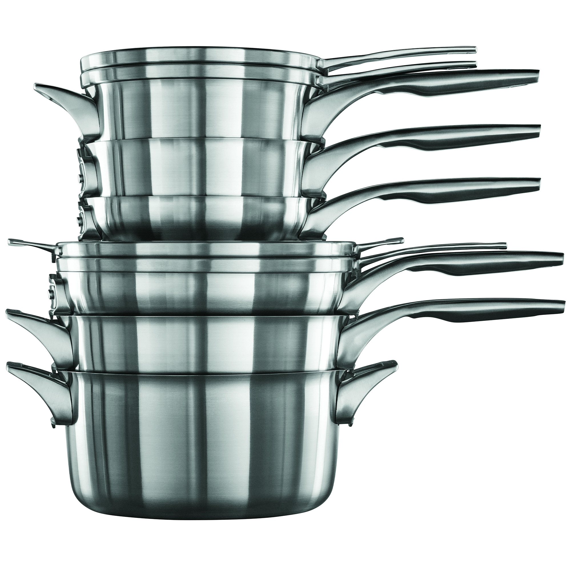 Calphalon Premier Space Saving Stainless Steel 10-Piece Set, , hires