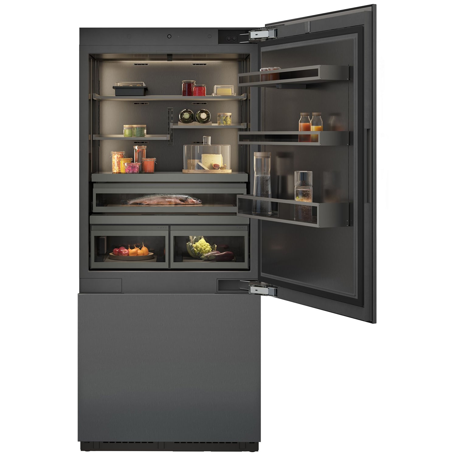 Gaggenau Vario 400 Series 36 in. 20.2 cu. ft. Built-In Smart Counter Depth Bottom Freezer Refrigerator with Internal Water Dispenser - Custom Panel Ready, , hires