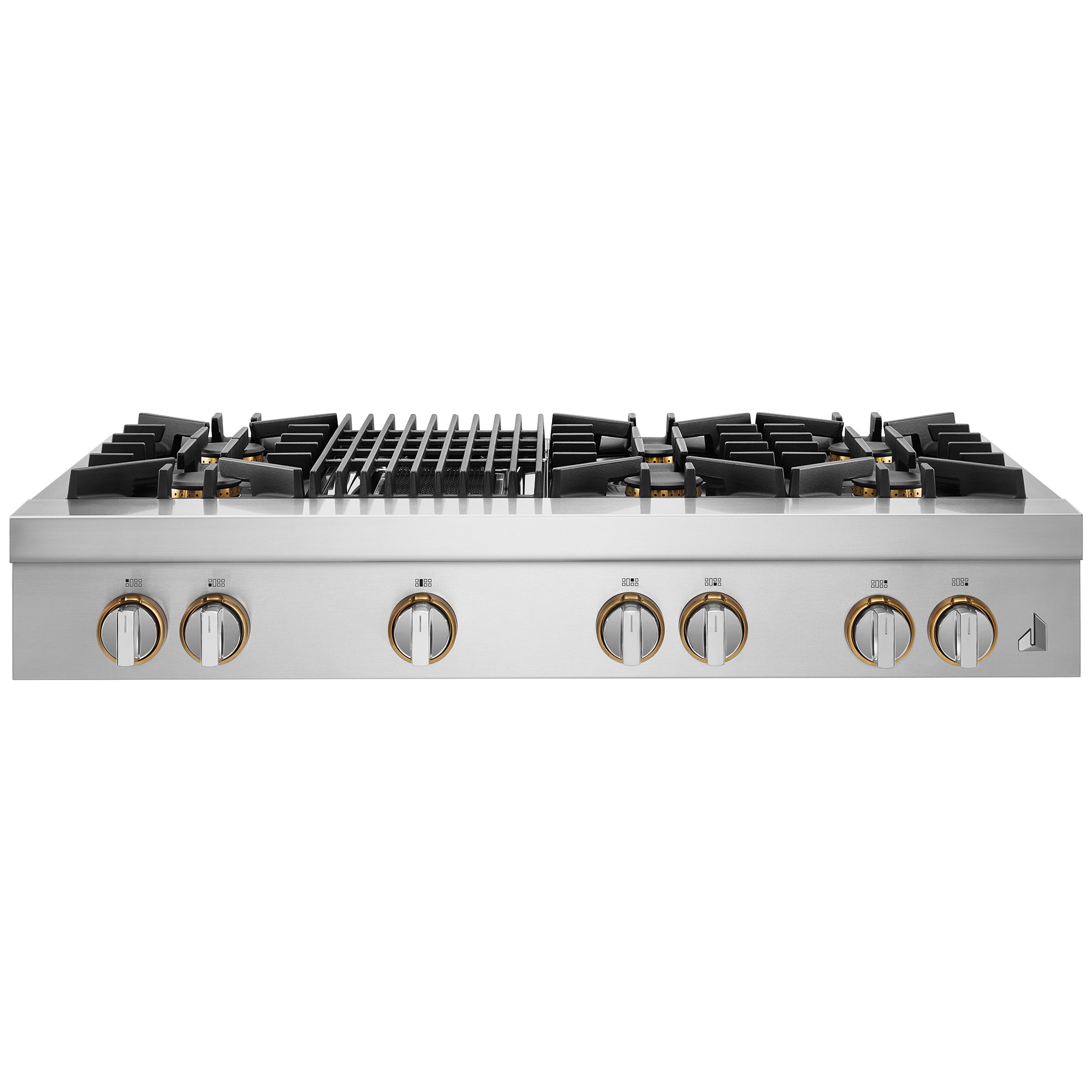 JennAir Rise 48 in. 6-Burner Natural Gas Rangetop with Grill, Simmer Burner & Power Burner - Stainless Steel, , hires