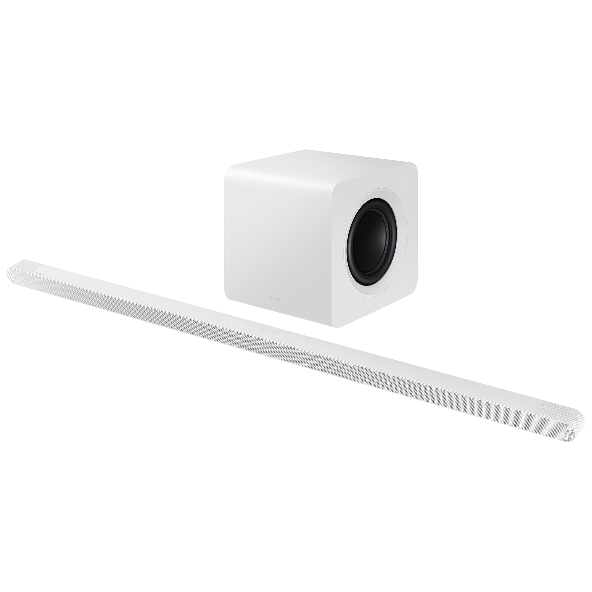 Samsung Ultra-slim 3.1.2 Channel Dolby Atmos Smart Sound Bar with Bluetooth & Wireless Subwoofer - White, White, hires