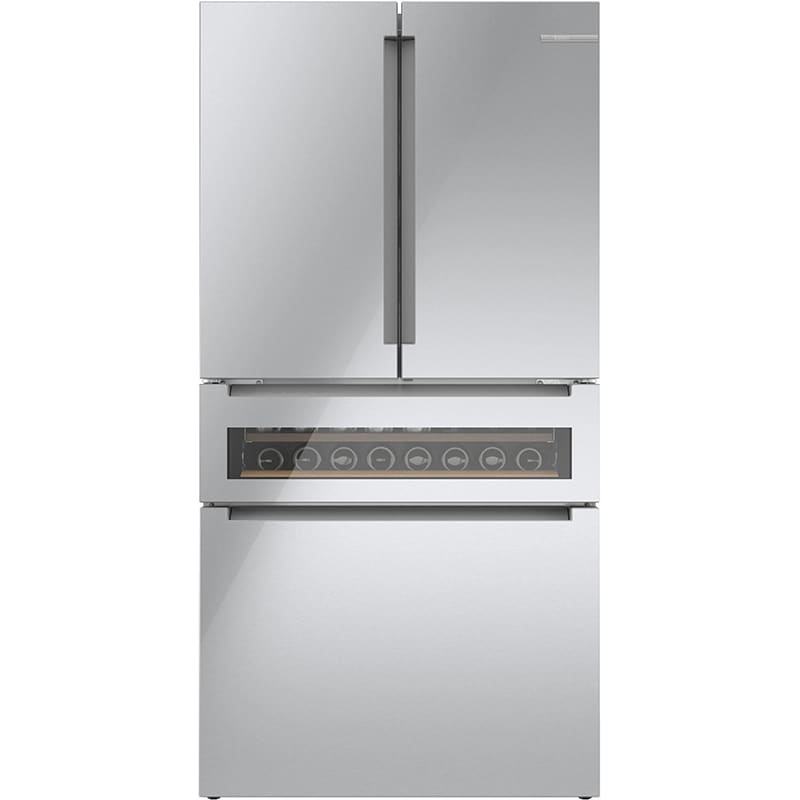 Bosch 800 Series 36 in. 20.5 cu. ft. Smart Counter Depth 4-Door French Door Refrigerator with Internal Water Dispenser - Stainless Steel, , hires