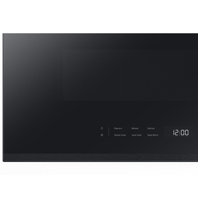 Samsung Bespoke 30 in. 2.1 cu. ft. 1000W Smart Over-the-Range Microwave with 400 CFM & Sensor Cooking - Matte Black Steel, Matte Black Steel, hires