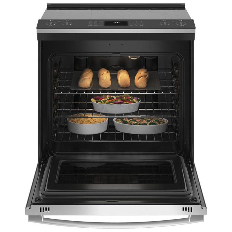 GE Profile 30 in. 5.3 cu. ft. Smart Air Fry Convection Oven SlideIn Electric Range with 5
