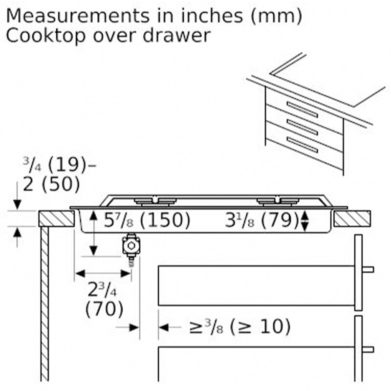 Bosch Benchmark 36 in. 5-Burner Natural Gas Cooktop with Simmer Burner & Power Burner - Stainless Steel, , hires