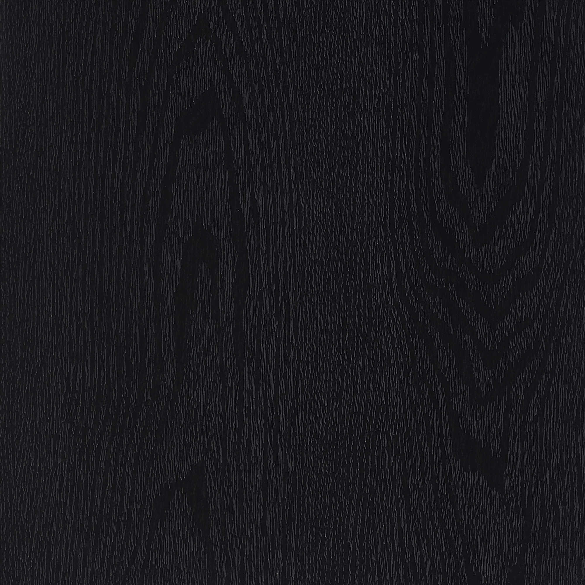 Close-up of the dark wood grain texture on the console table.
