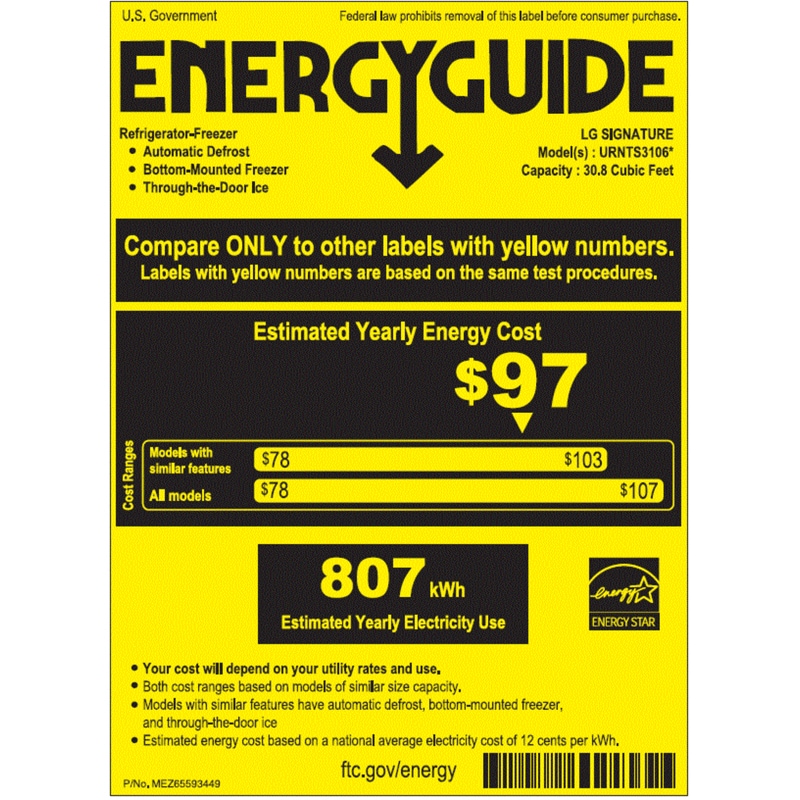 LG Signature InstaView 36 in. 30.8 cu. ft. Smart 4-Door French Door Refrigerator with Ice & Water Dispenser - Textured Steel, , hires