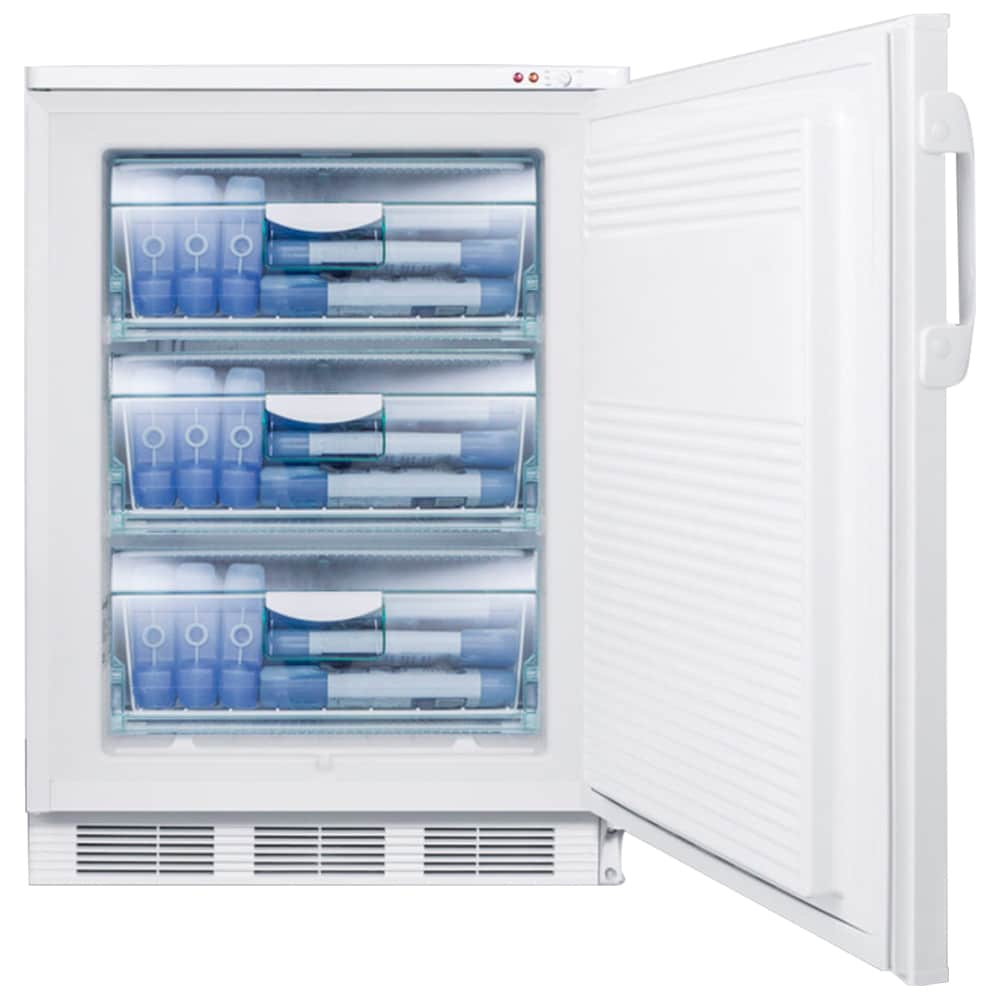 Summit Accucold 24 in. 3.5 cu. ft. Triple-Drawers Compact Upright Freezer - White, , hires