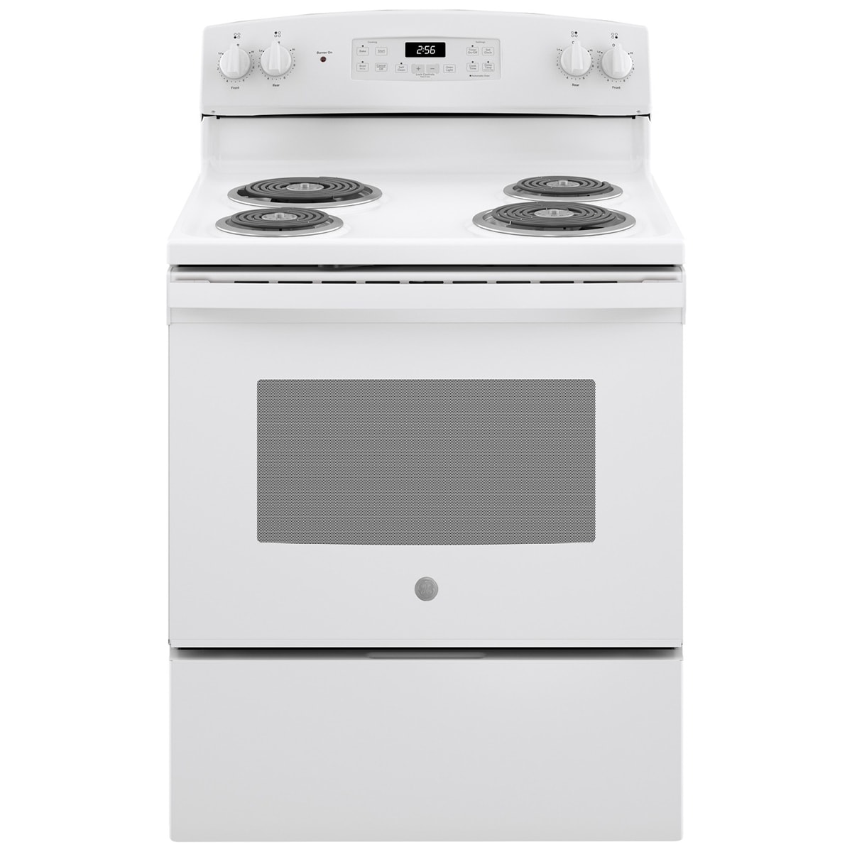 GE 30 in. 5 cu. ft. Electric Range with Coil Burners - White, White, hires