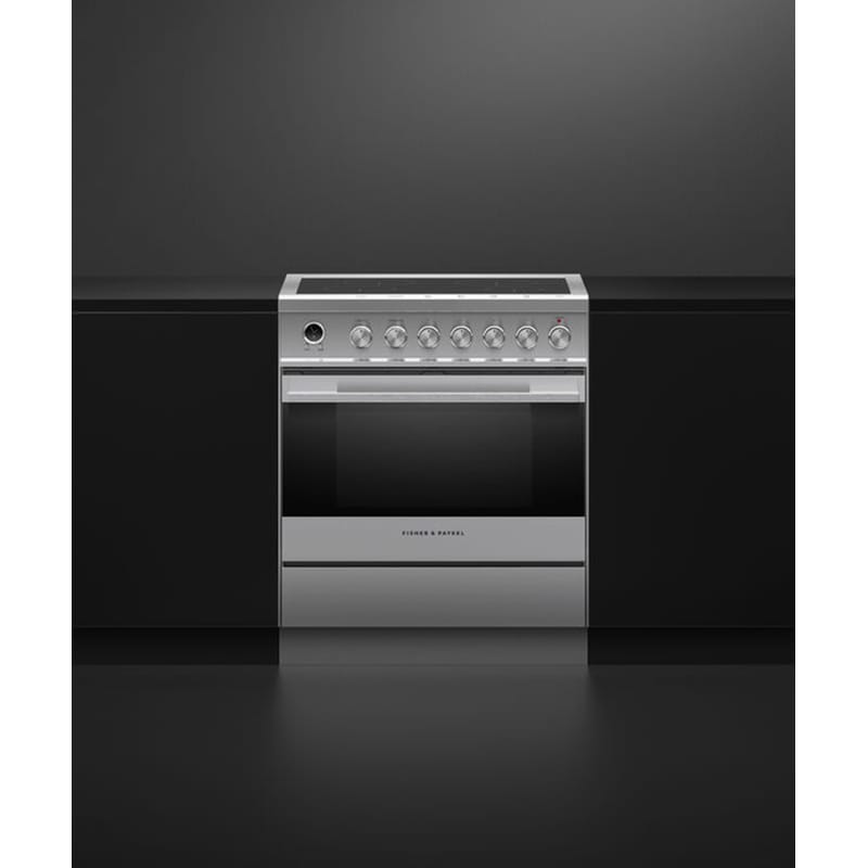 Fisher & Paykel Series 9 30 in. 3.5 cu. ft. True European Convection Electric Range with 4 Induction Burners - Stainless Steel, , hires