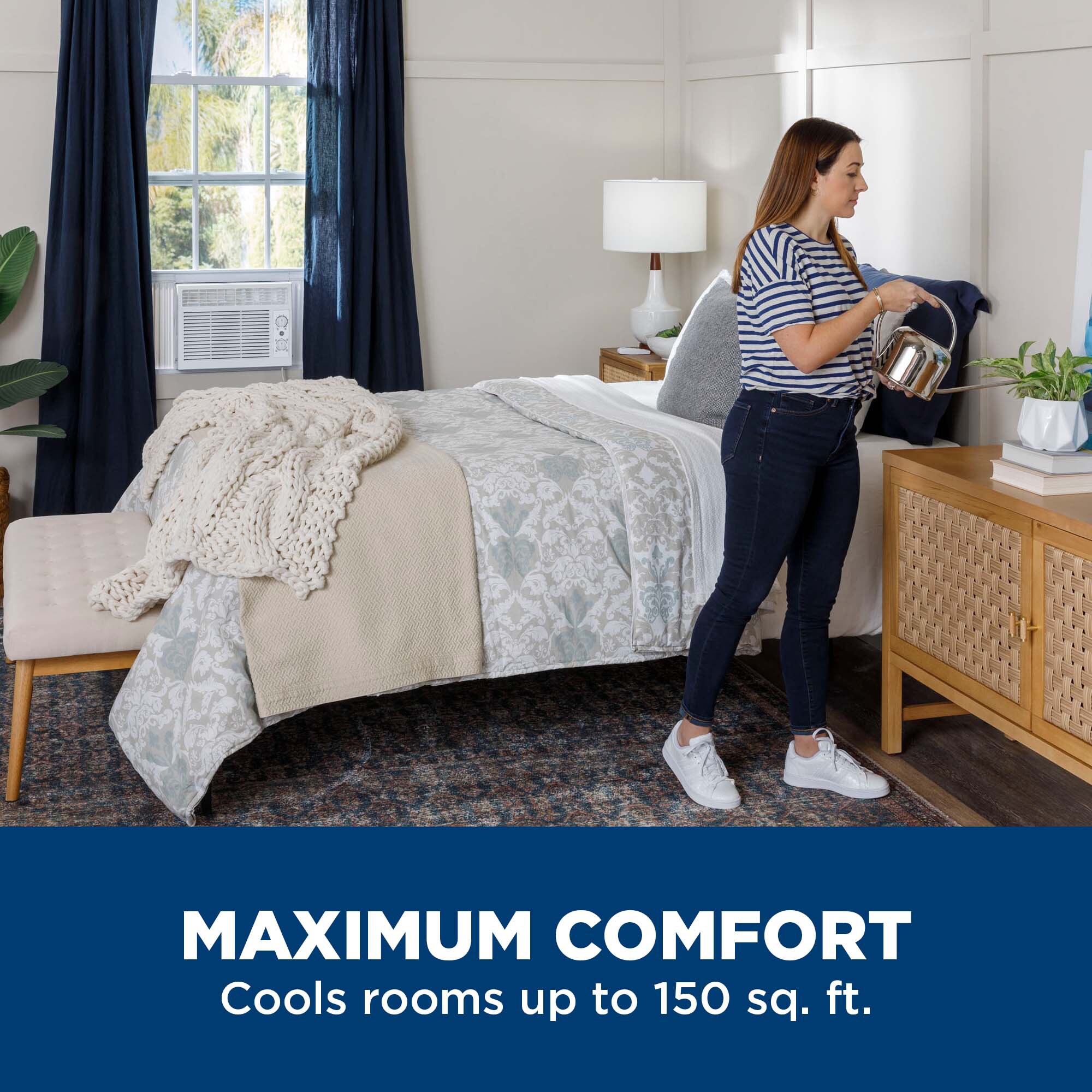 GE 5,050 BTU Window Air Conditioner with 2 Fan Speeds White P.C. Richard & Son