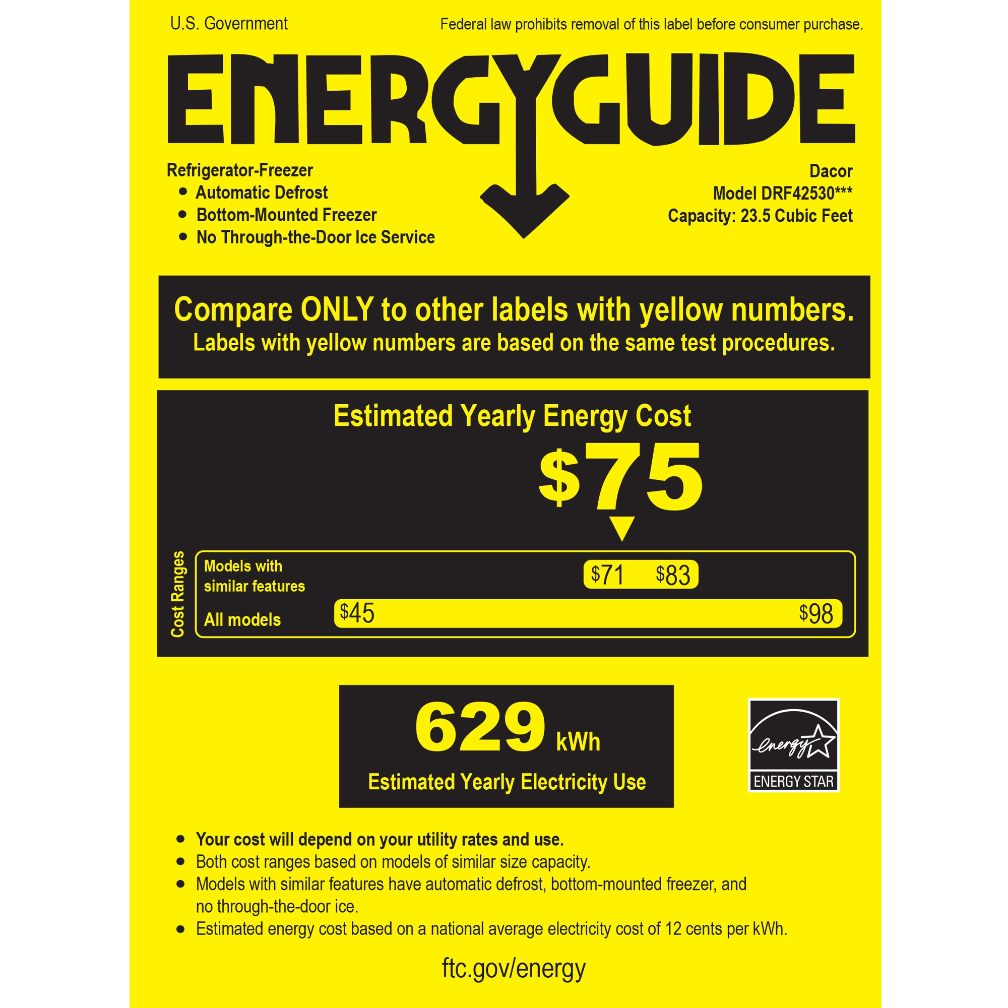 Dacor 42 in. 23.5 cu. ft. Built-In Smart Counter Depth 4-Door French Door Refrigerator with Internal Water Dispenser - Custom Panel Ready, , hires
