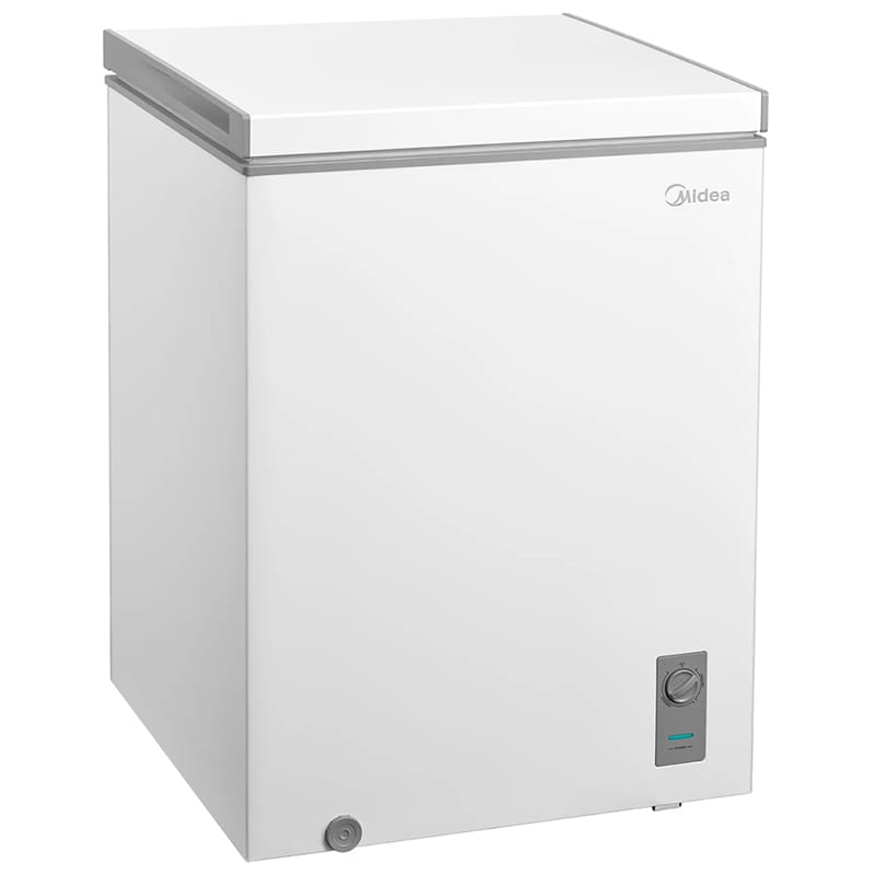 Midea 24 in. 5.0 cu. ft. Garage-Ready Compact Chest Freezer - White, , hires