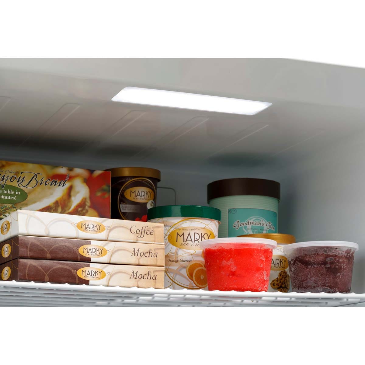 GE 33 in. 21.3 cu. ft. Garage-Ready Upright Freezer with Adjustable Shelves - White, , hires