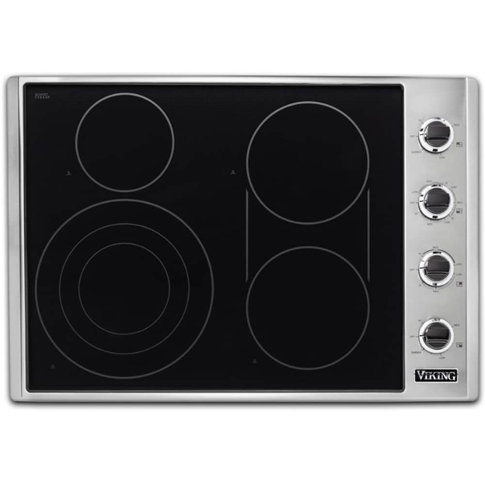 Viking 5 Series 30 in. 4Burner Electric Cooktop with Power Burner
