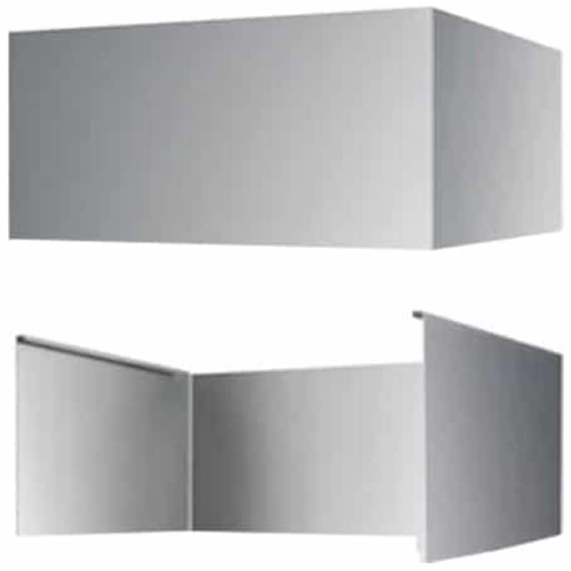 XO 36 in. wide, 12 in. Tall Duct Cover for Range Hoods - Stainless Steel, , hires