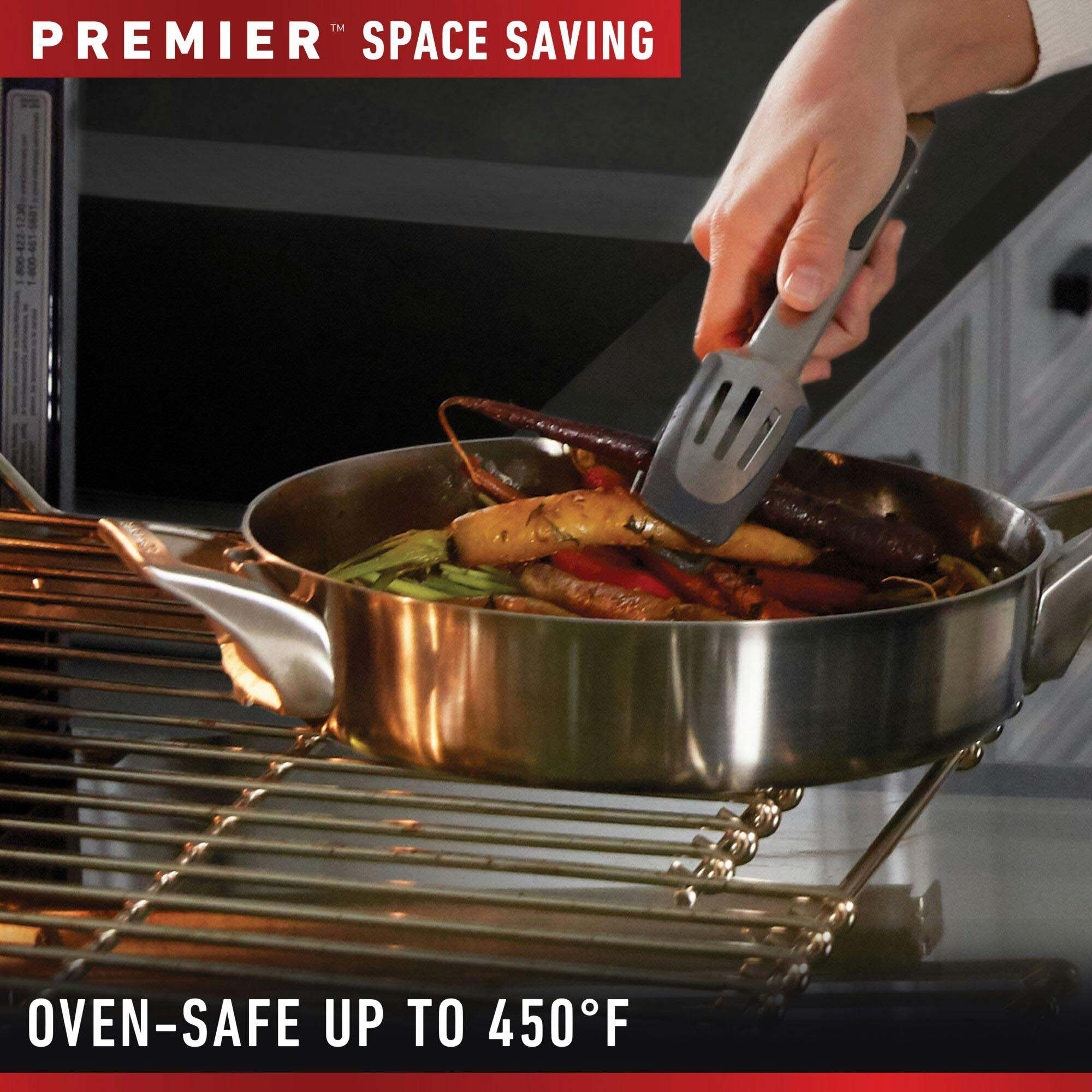 Calphalon Premier Space Saving Stainless Steel 10-Piece Set, , hires