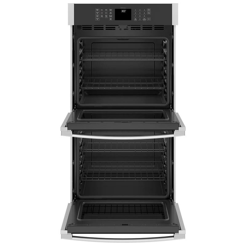 GE 27 in. 8.6 cu. ft. Smart Top Control Electric Double Wall Oven - Stainless Steel, Stainless Steel, hires