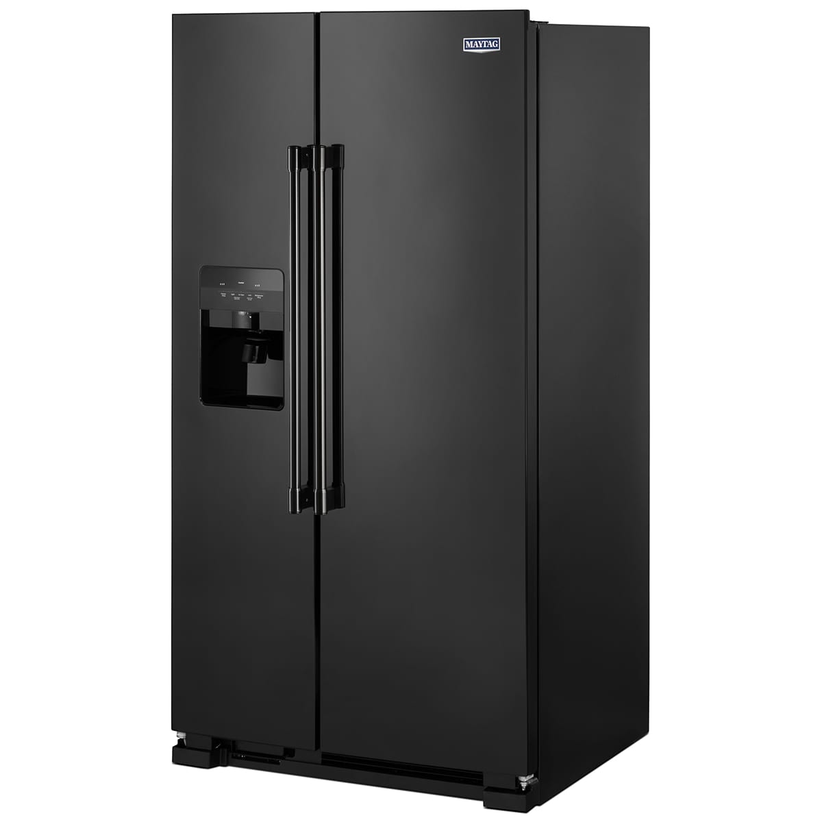 Maytag 36 in. 24.5 cu. ft. Side by Side Refrigerator with Ice & Water Dispenser - Black, Black, hires