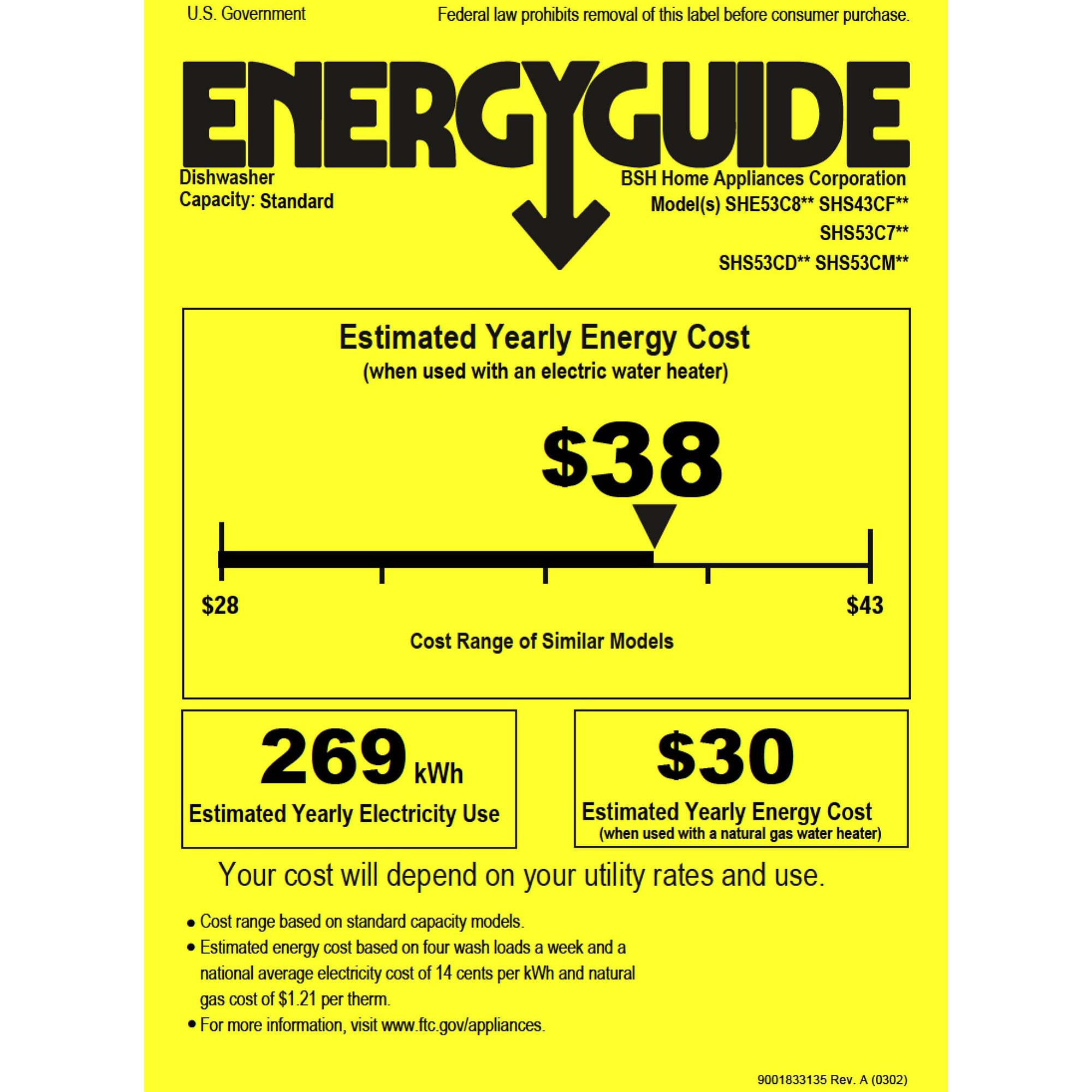 Bosch 300 Series 24 in. Front Control Smart Dishwasher with 46 dBa Sound Level, 3rd-Rack, PureDry & Pocket - White, , hires