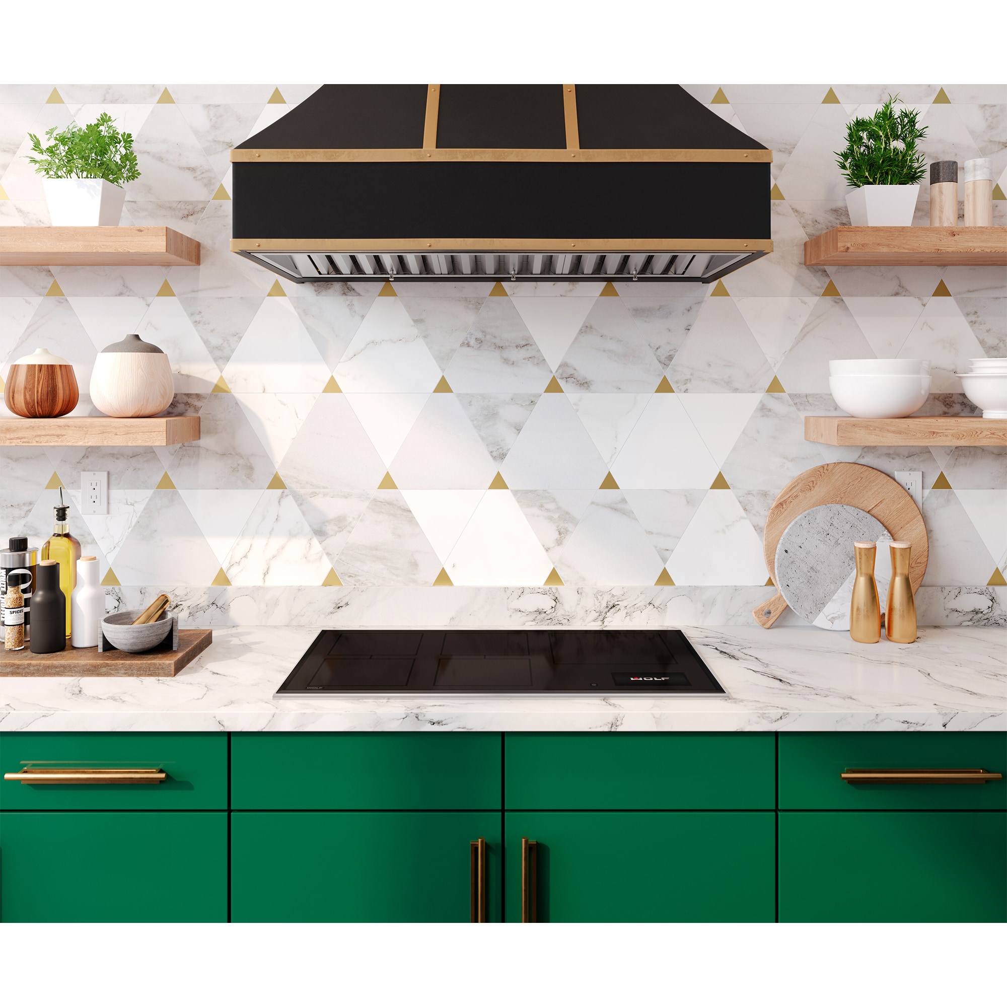 Wolf Transitional Series 36 in. Induction Cooktop with 5 Smoothtop Burners - Black, , hires