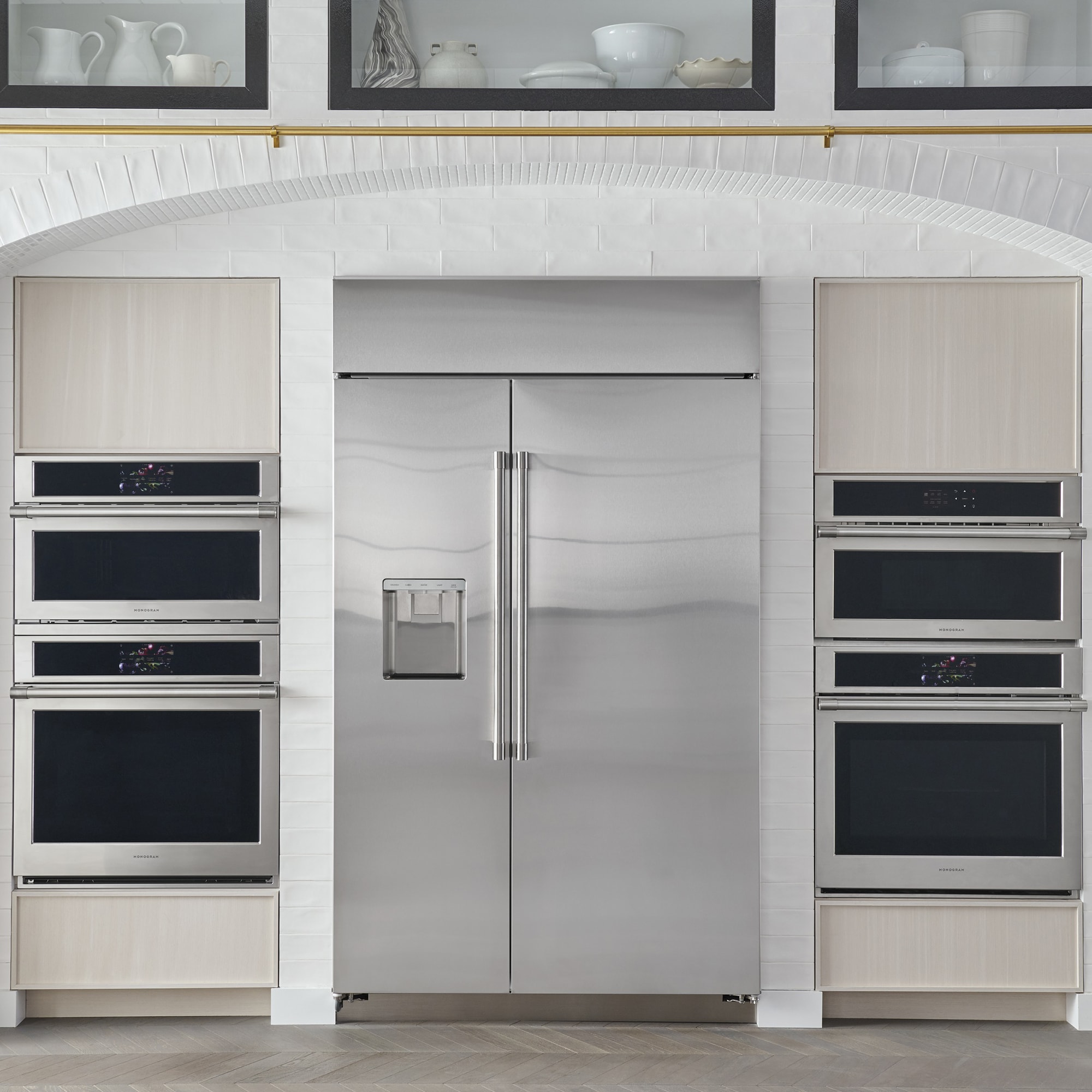 Monogram 48 in. 30.7 cu. ft. Built-In Smart Side by Side Refrigerator with Ice & Water Dispenser - Stainless Steel, , hires