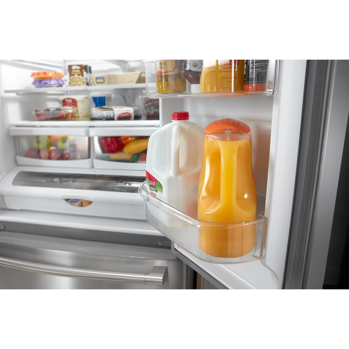 Maytag 36 in. 25.2 cu. ft. French Door Refrigerator with Internal Water Dispenser - Fingerprint Resistant Stainless Steel, , hires