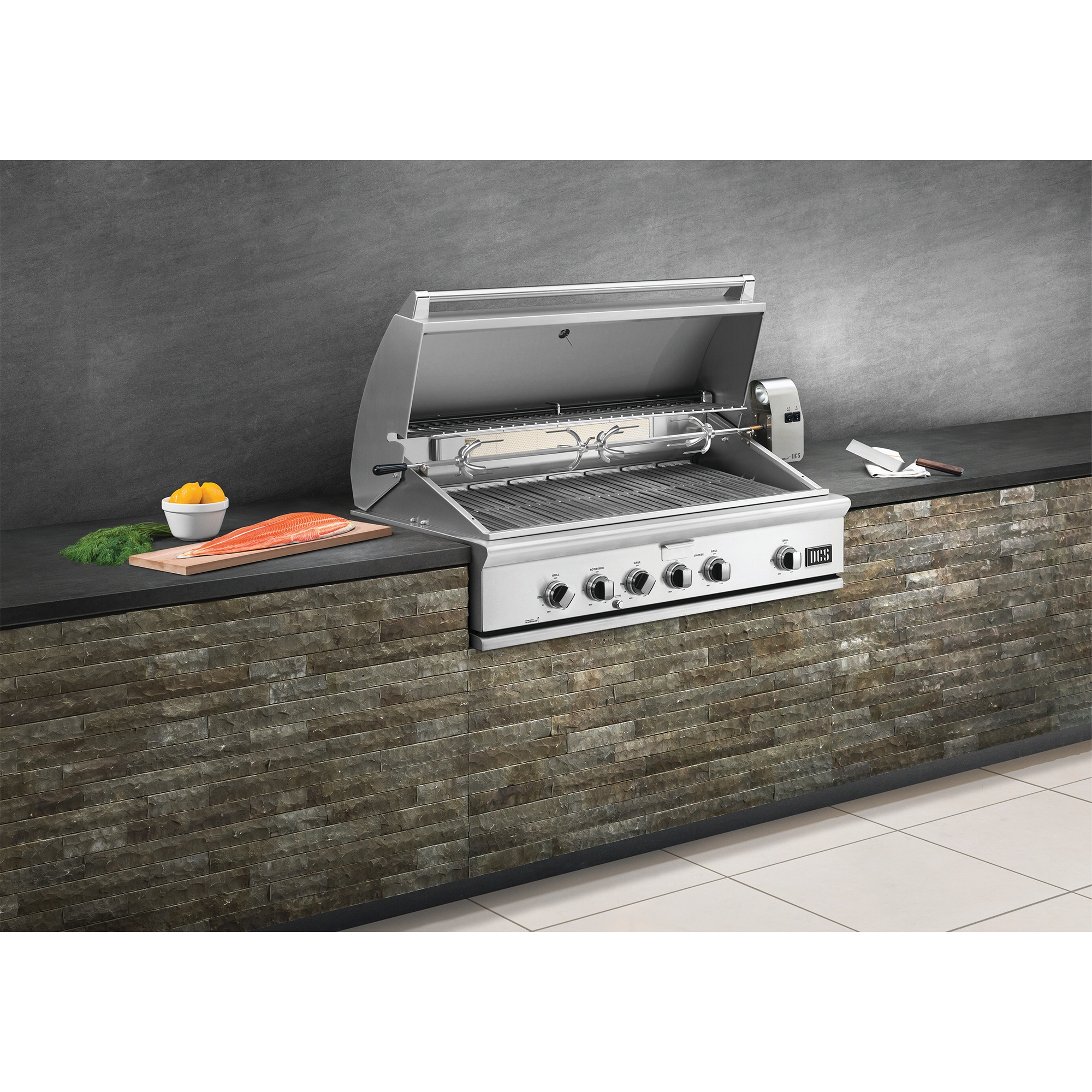 DCS Series 7 48 in. 4-Burner Built-In Liquid Propane Gas Grill with Rotisserie & Smoke Box - Stainless Steel, , hires