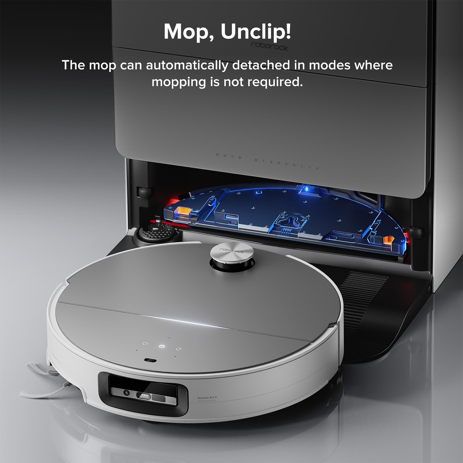 Roborock Saros 10 Wi-Fi Connected Robotic Vacuum/Mop Combo with Voice-Control, , hires