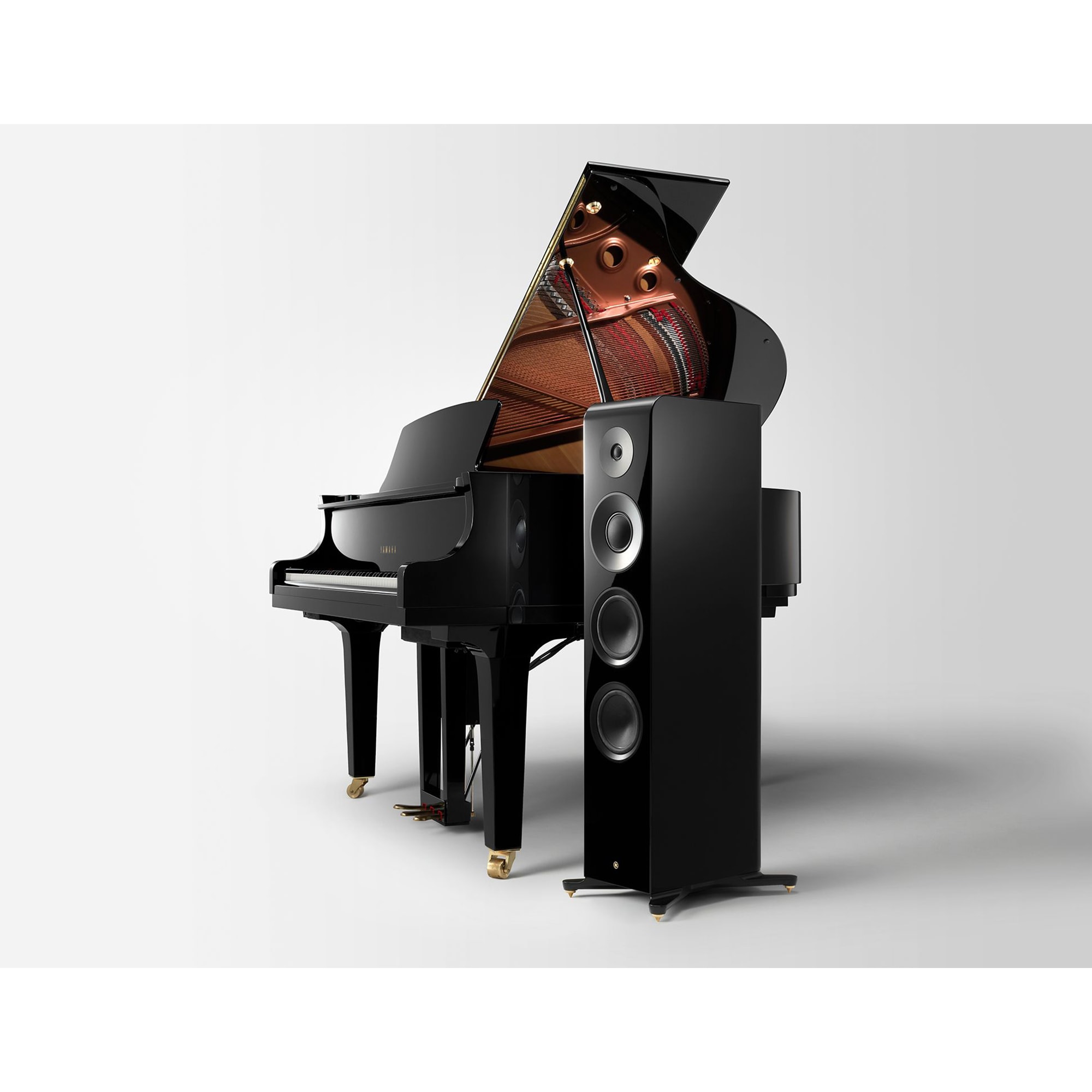 Yamaha 3-Way Floorstanding Speaker - Black, , hires