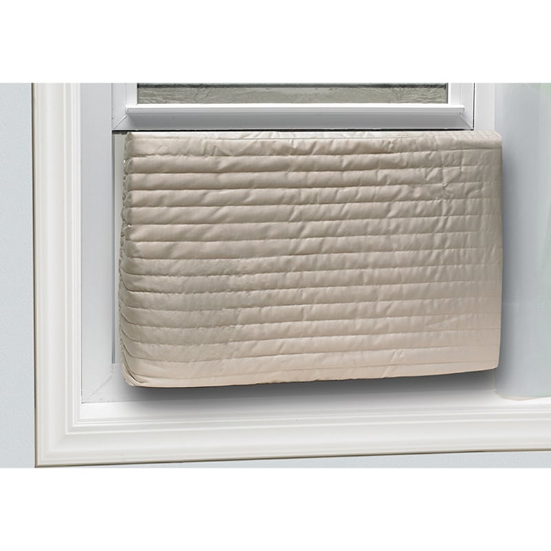 Frost King 2 Piece Quilted Indoor 20" x 28" Air Conditioner Cover, , hires