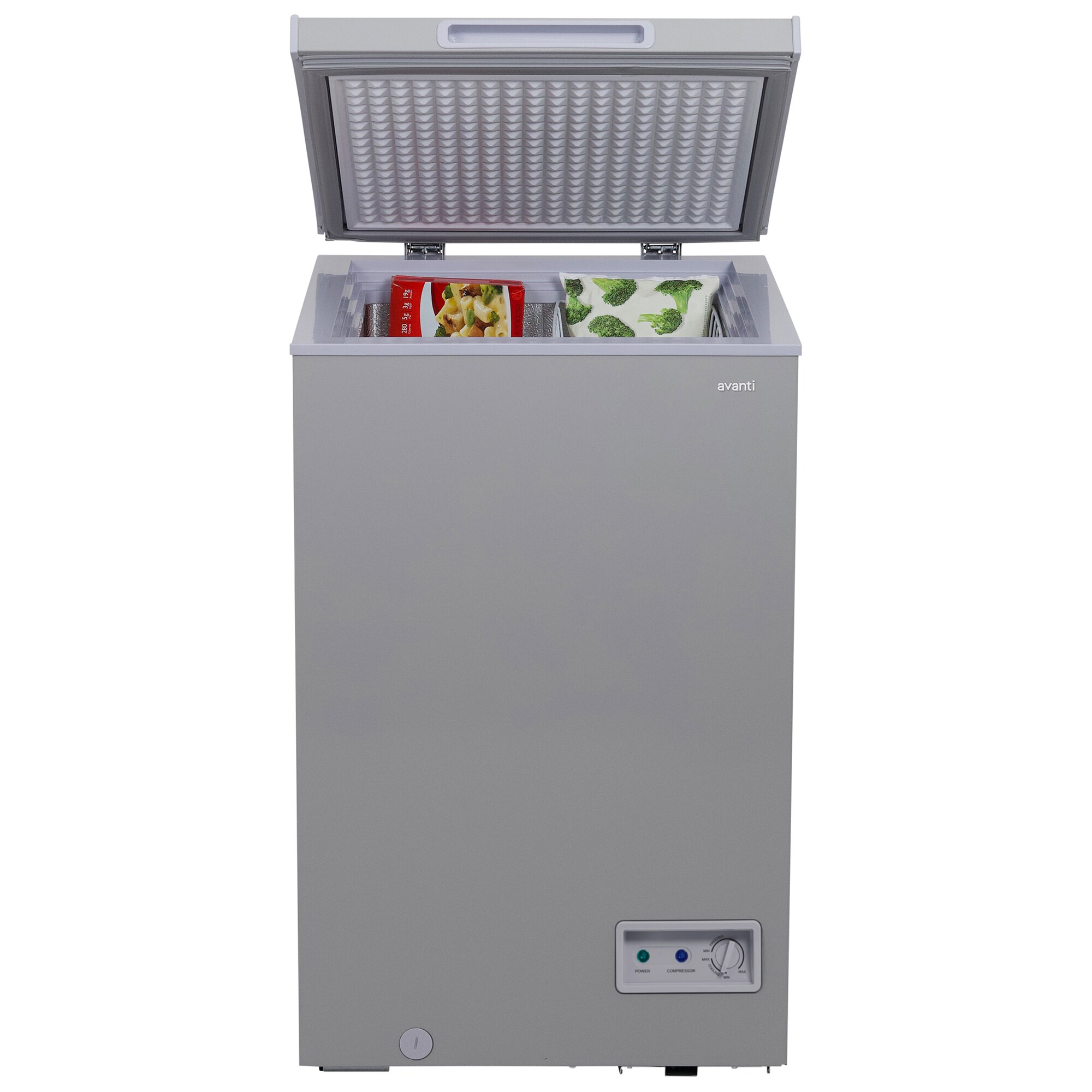 Avanti 21 in. 3.5 cu. ft. Garage-Ready Compact Chest Freezer - Platinum, Platinum, hires