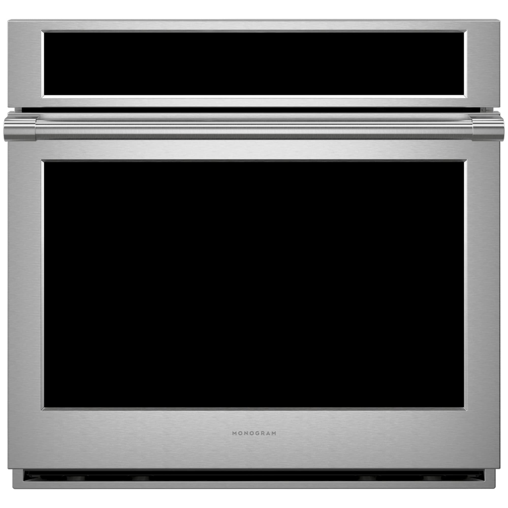 Monogram Statement Series 30 in. 5 cu. ft. Smart Speed Electric Single Wall Oven with True European Convection - Stainless Steel, , hires