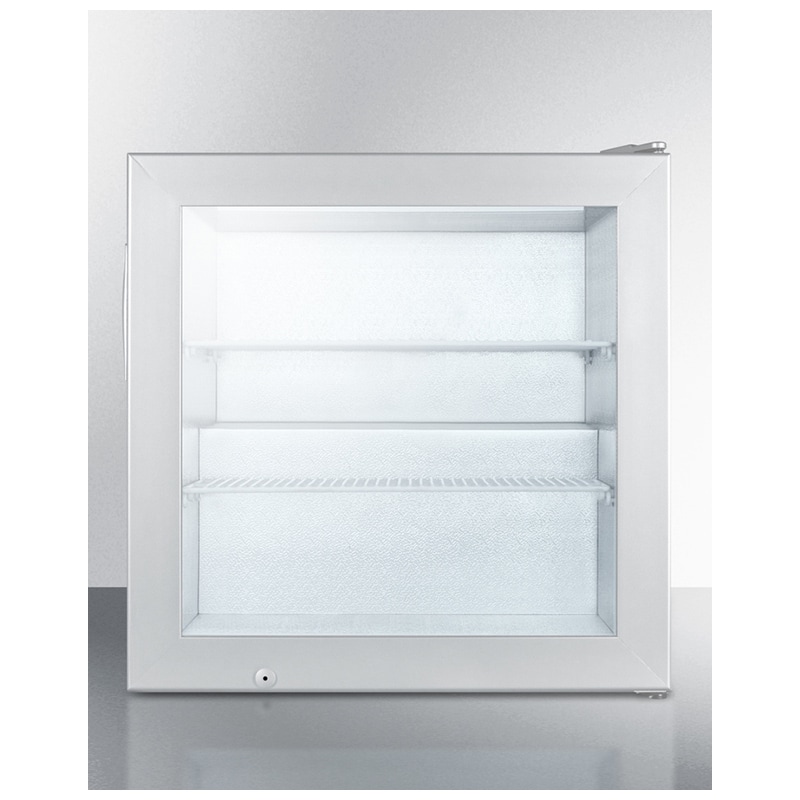 Summit 24 in. 2.0 cu. ft. Compact Upright Freezer with Adjustable Shelves - Stainless Steel, , hires