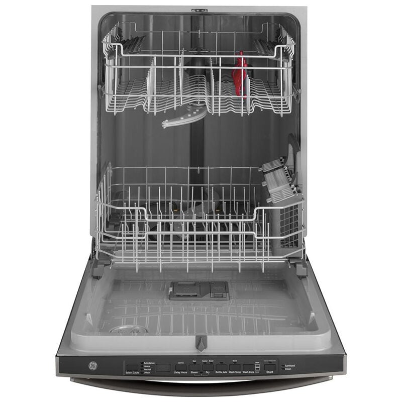 GE 24" Dishwasher with 50 dBA Quiet Level, 4 Wash Cycles & Touchpad