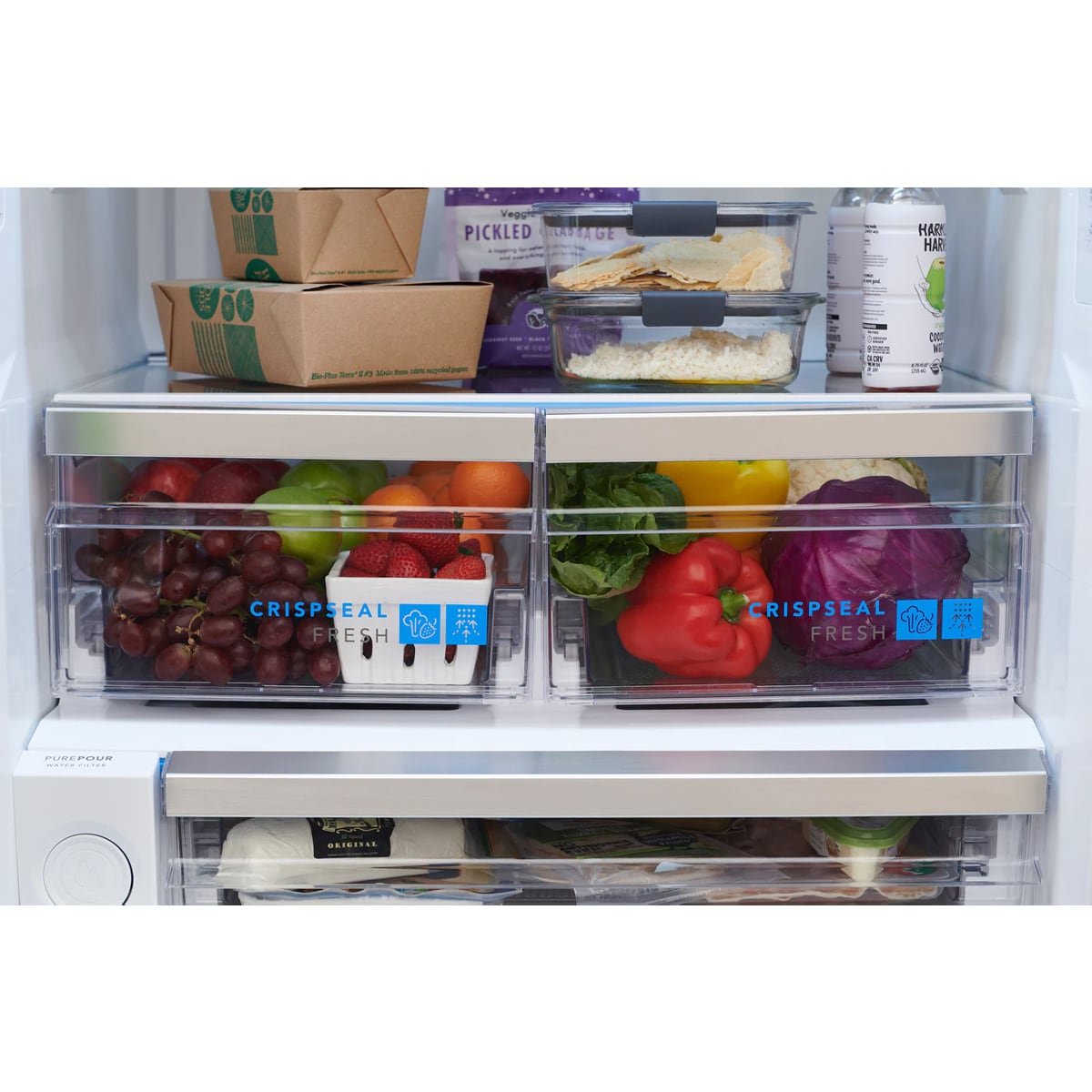 Frigidaire Gallery 30 in. 20.3 cu. ft. Bottom Freezer Refrigerator with Internal Water Dispenser - Stainless Steel, , hires