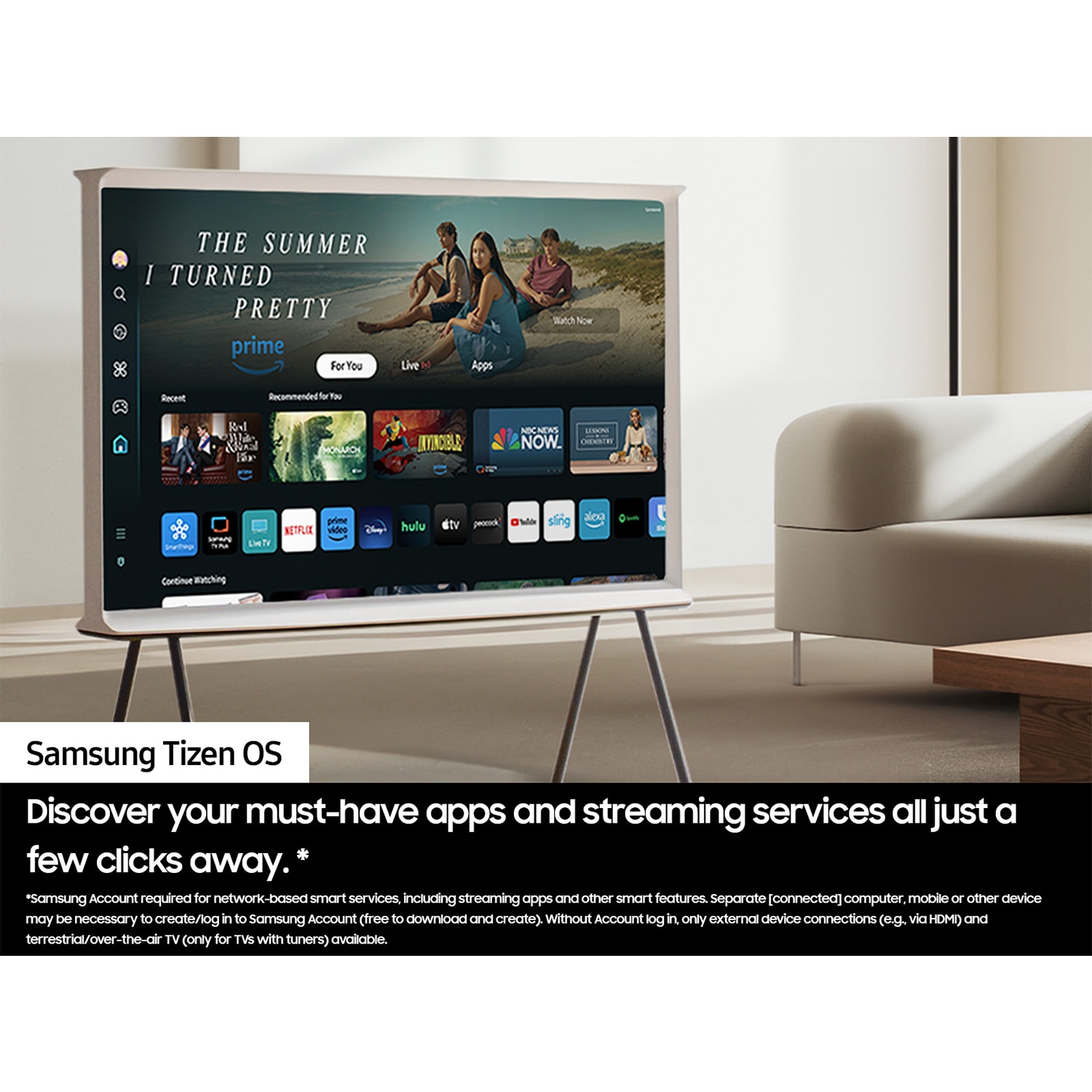 Samsung - 55" Class The Serif (LS01D) Series QLED 4K UHD Smart Tizen TV, , hires