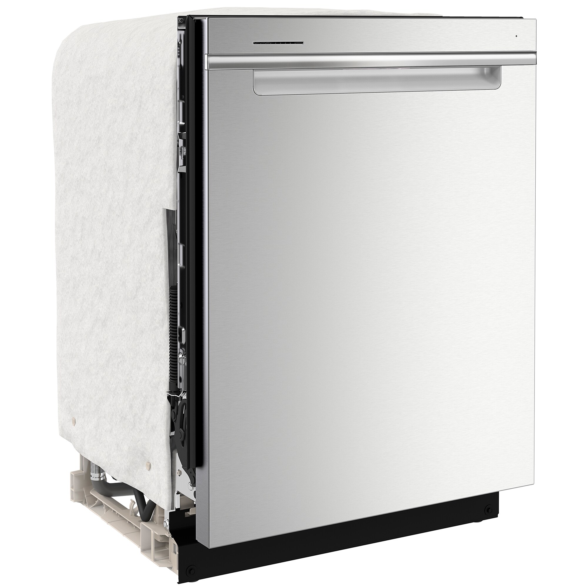 Whirlpool 24 in. Top Control Dishwasher with 47 dBa Sound Level, 3rd-Rack & Pocket - Fingerprint Resistant Stainless, , hires