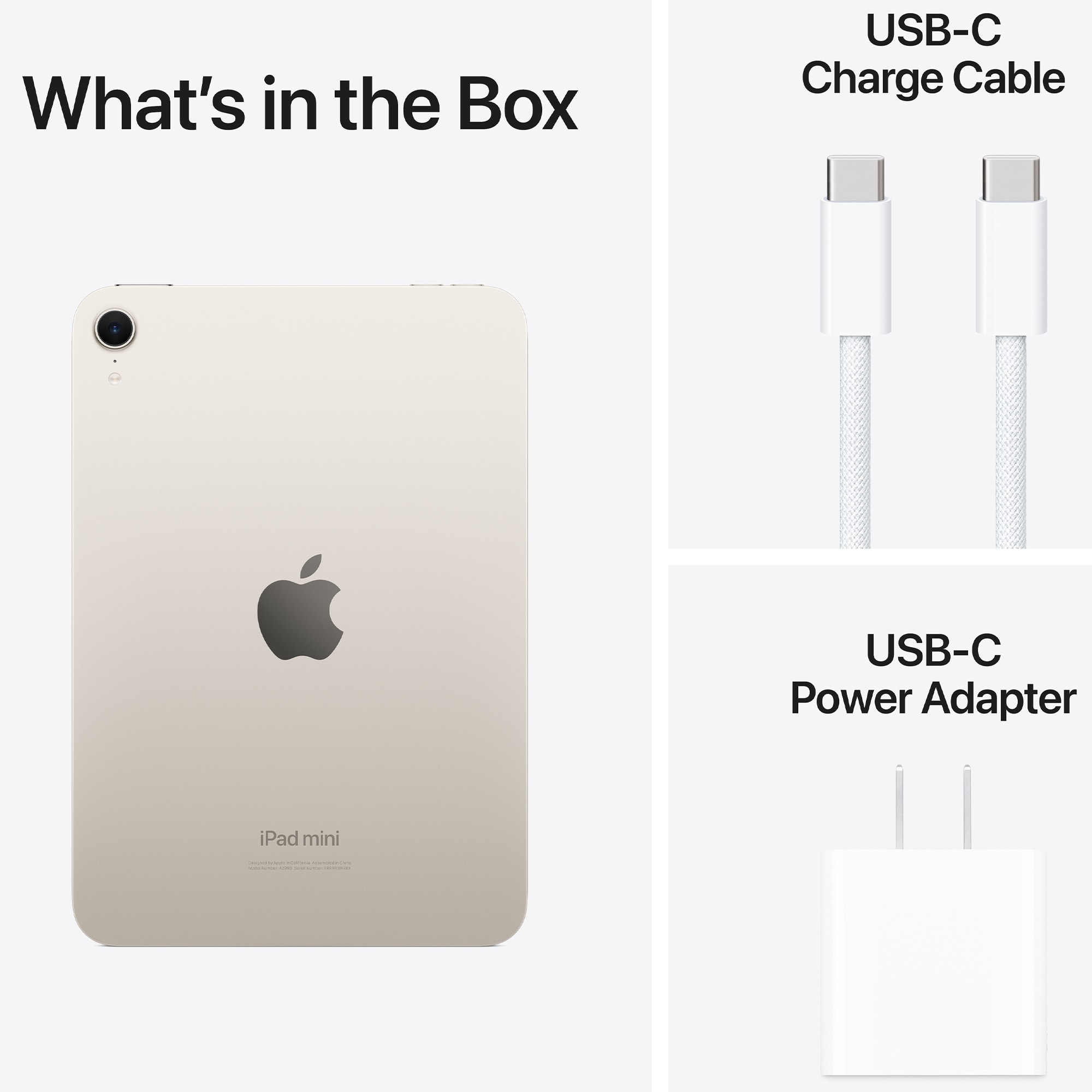 Apple - iPad mini (A17 Pro chip) - Built for Apple Intelligence - Wi-Fi 256GB - Starlight, Starlight, hires