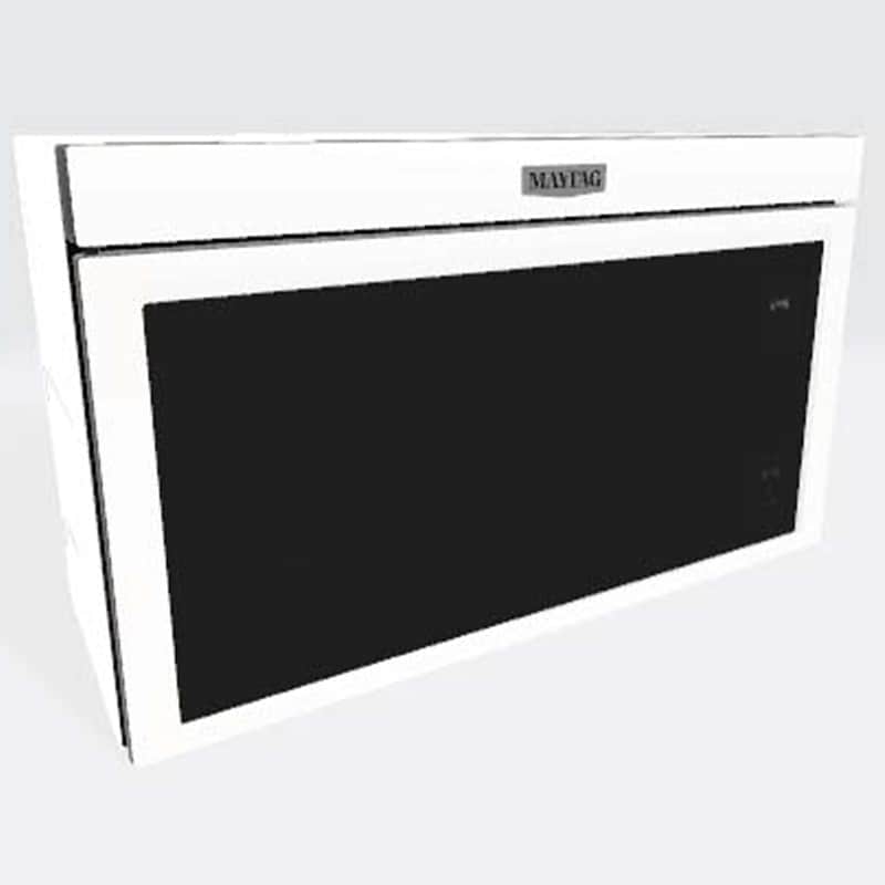 Maytag 30 in. 1.1 cu. ft. 1000W Over-the-Range Microwave with 300 CFM & Sensor Cooking - White, , hires