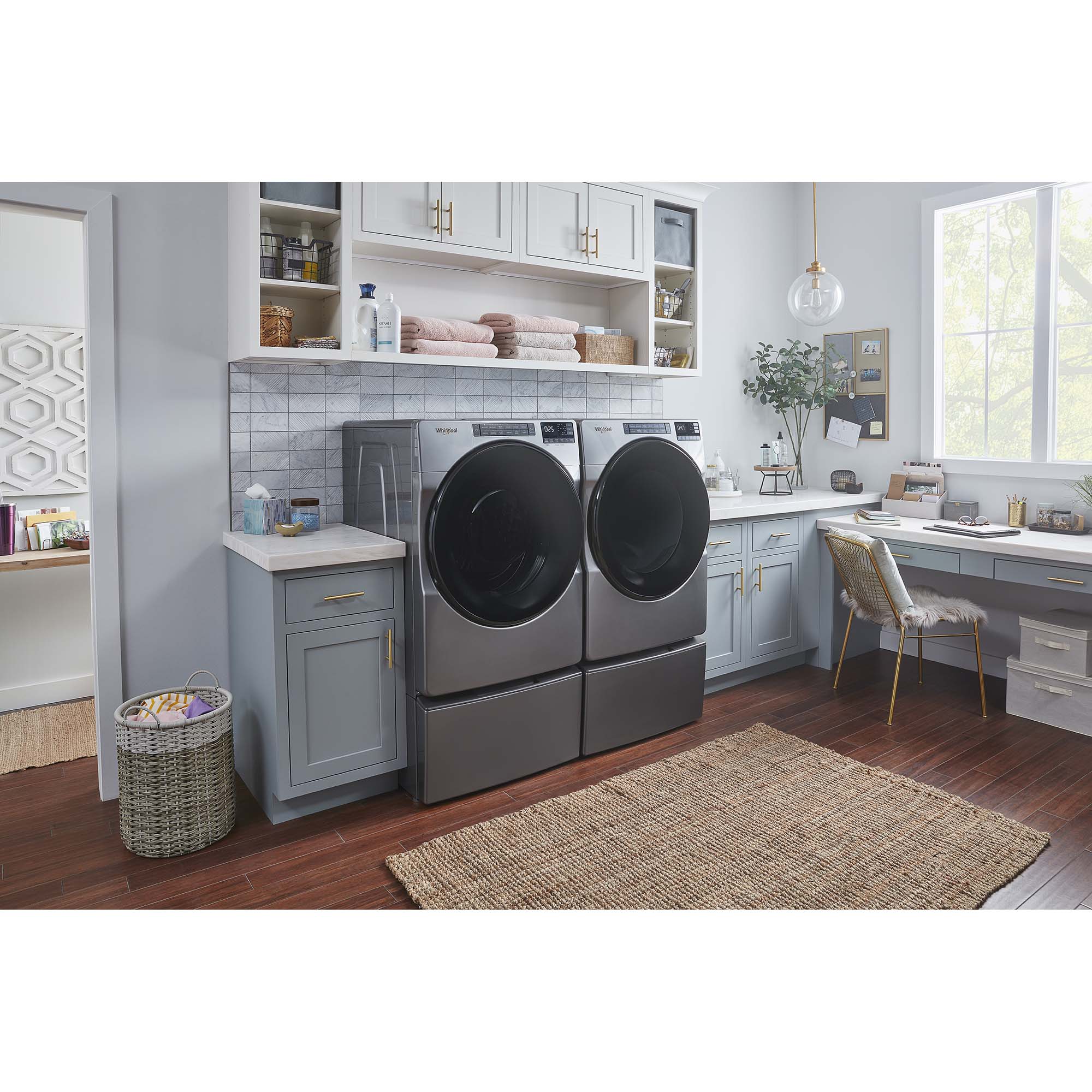 Whirlpool 27 in. 4.5 cu. ft. Stackable Front Load Washer with Quick