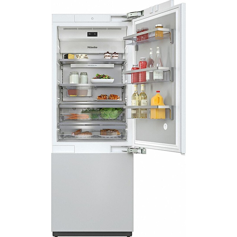 Miele 30 in. 16 cu. ft. Built-In Smart Counter Depth Bottom Freezer Refrigerator with Ice Maker - Custom Panel Ready, , hires