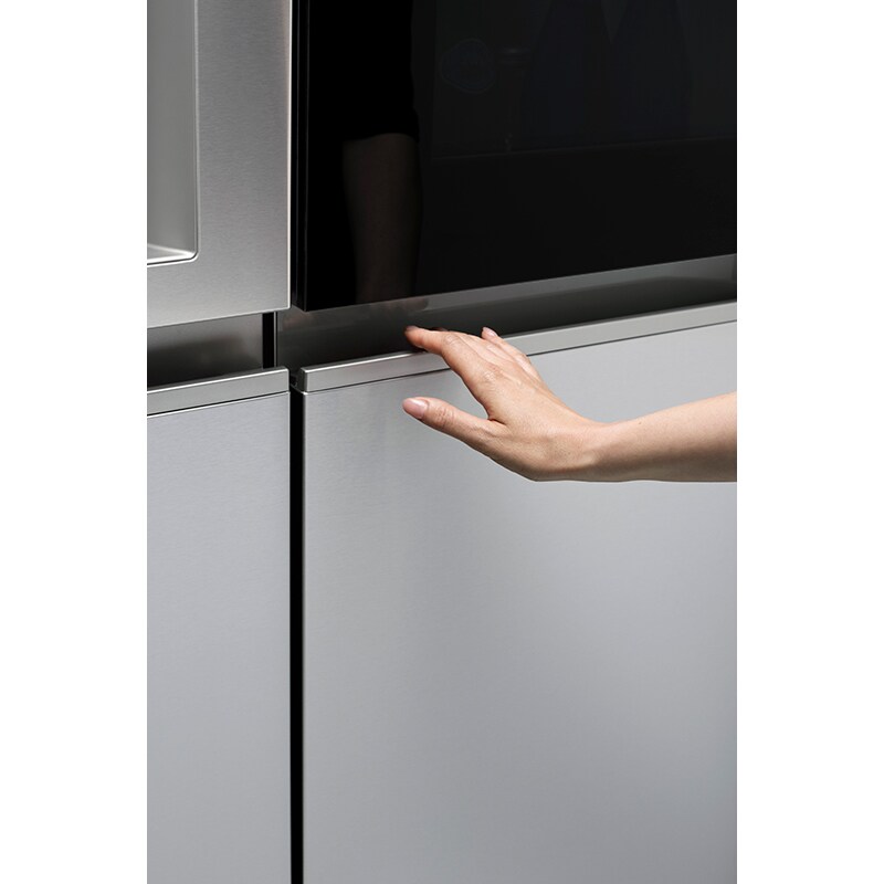 LG InstaView36 in. 27.1 cu. ft. Smart Side by Side Refrigerator with Ice & Water Dispenser - PrintProof Stainless Steel, PrintProof Stainless Steel, hires